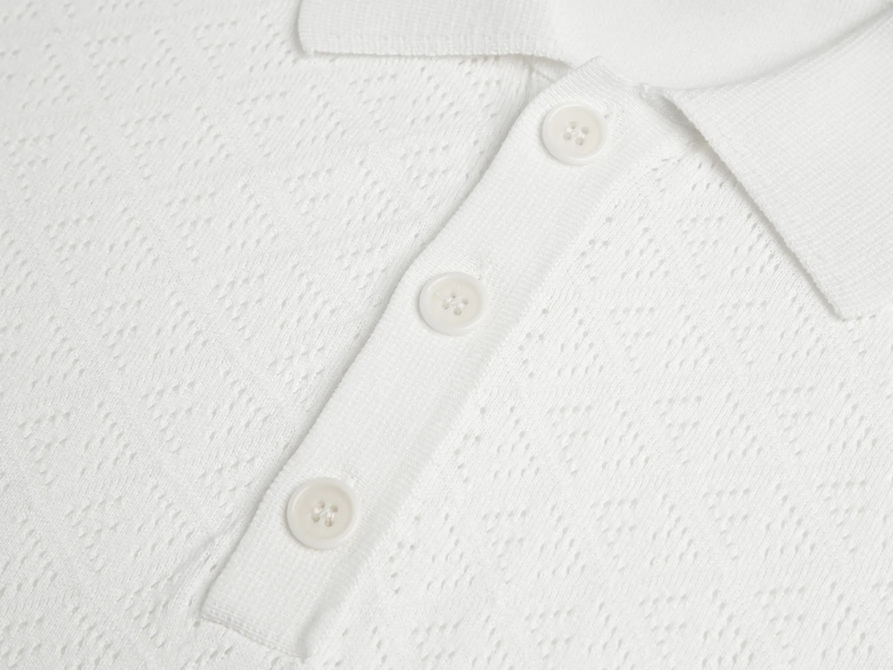 Logo-Jacquard Wool-Blend Knit Polo Shirt D20511063 — view 3
