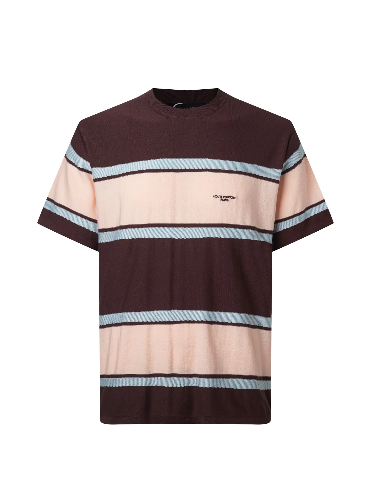 Striped Wool-Blend Knit T-Shirt D20511061
