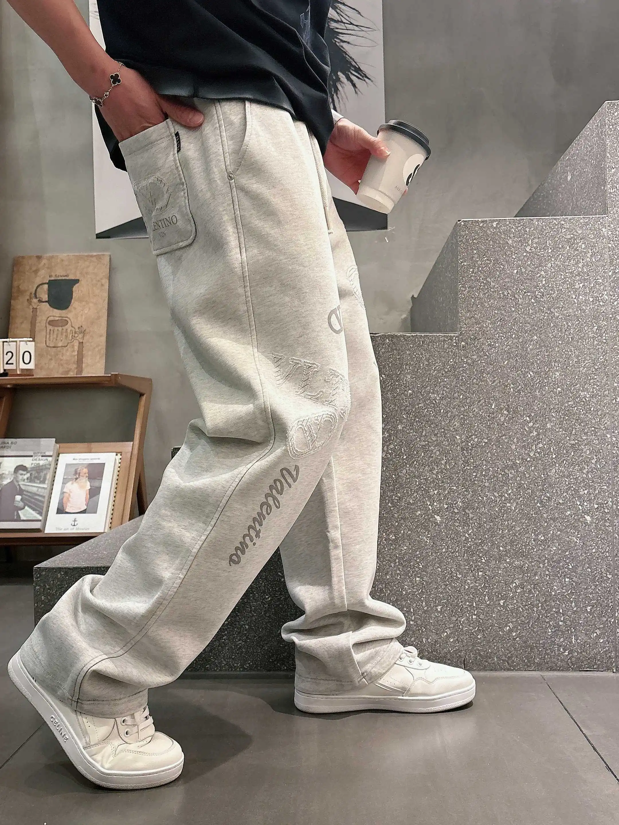 Logo-Embroidered Cotton-Blend Sweatpants D21013199 — view 6