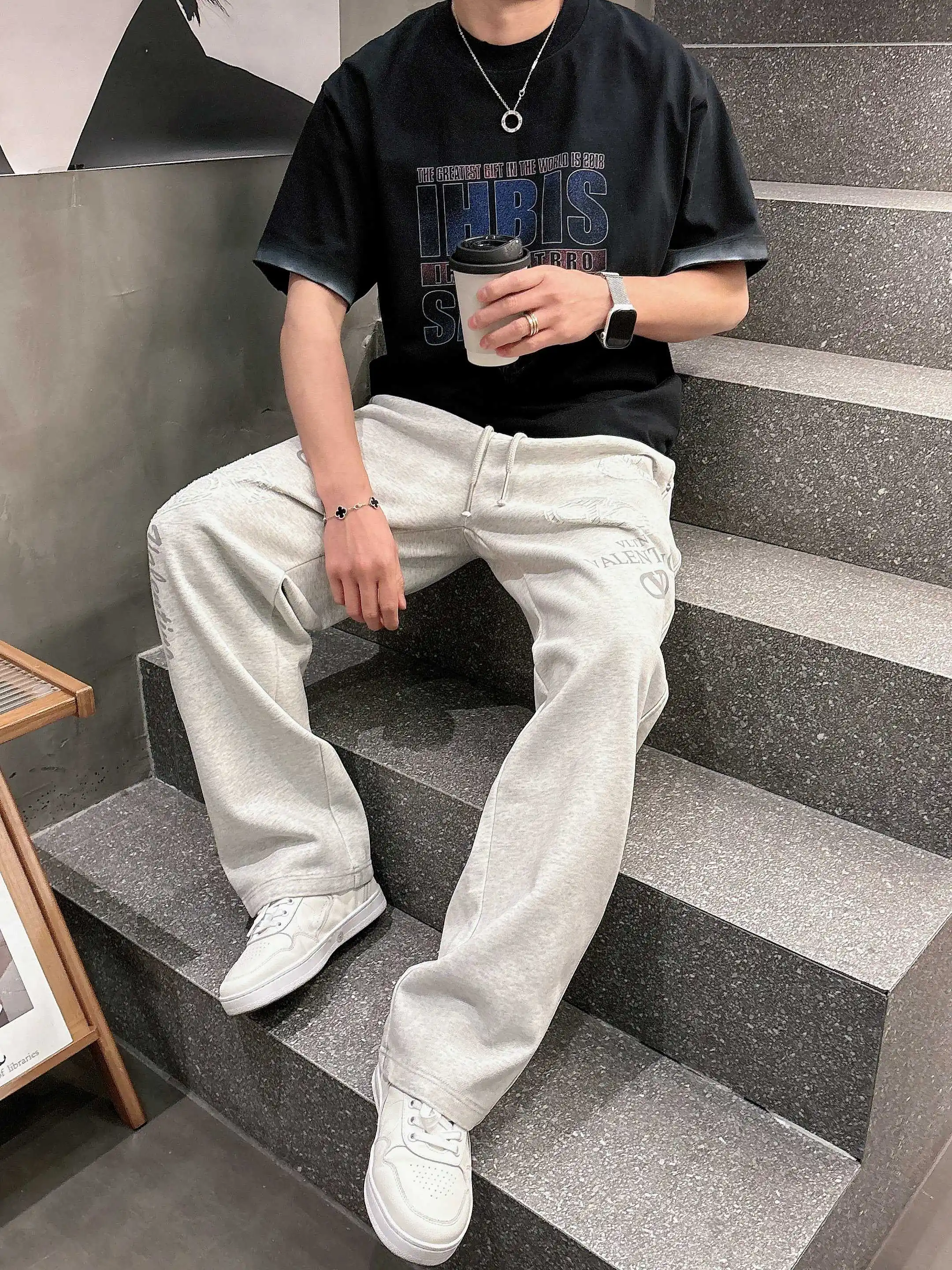Logo-Embroidered Cotton-Blend Sweatpants D21013199 — view 10