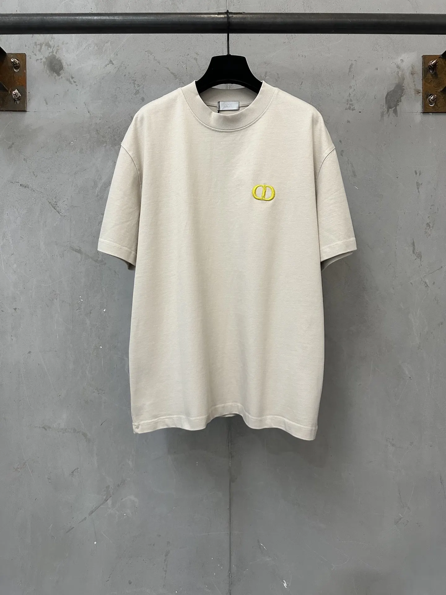 CD Icon Embroidered Heavyweight Cotton T-Shirt D21022265