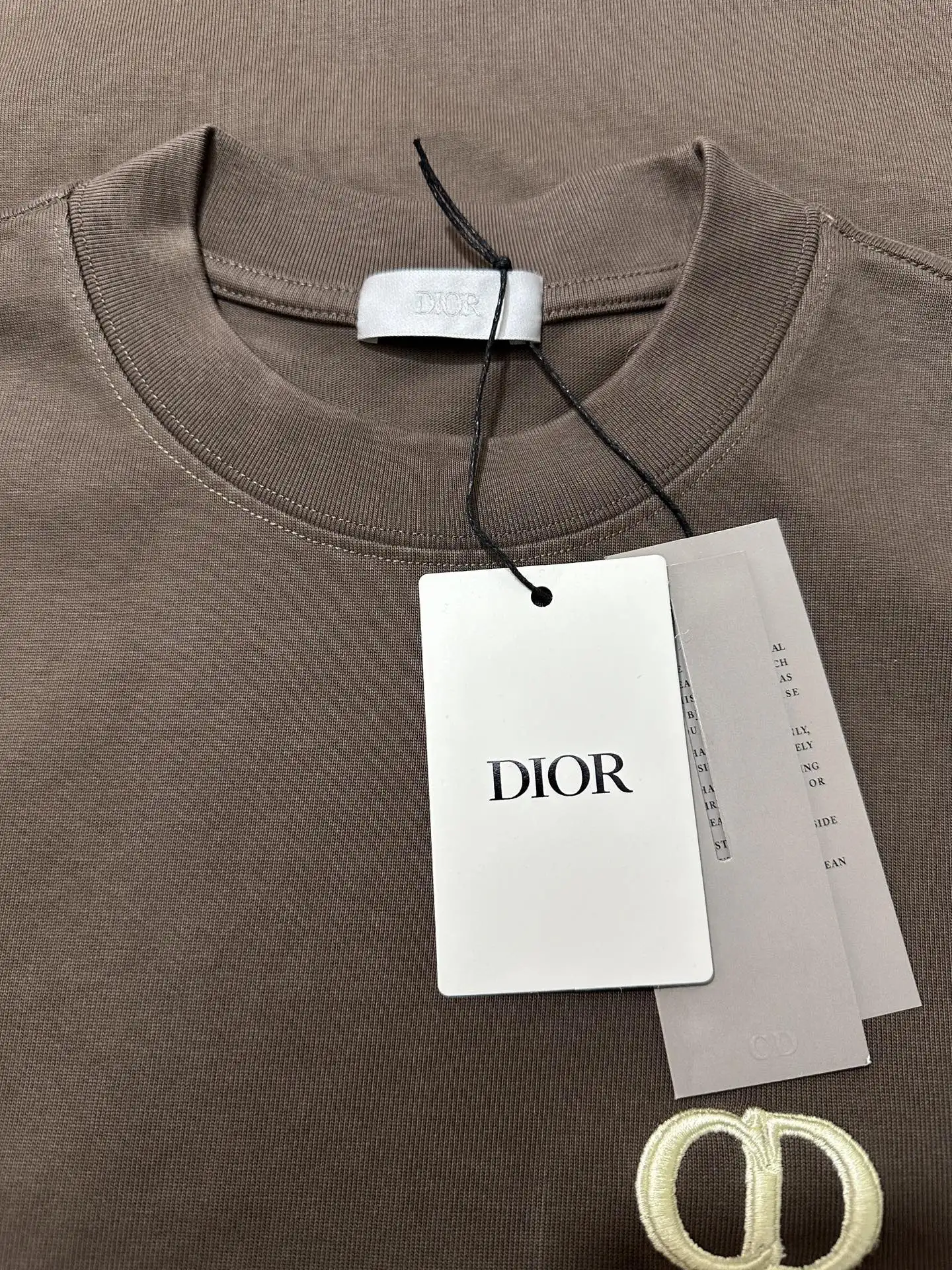 CD Icon Embroidered Heavyweight Cotton T-Shirt D21022266 — view 6