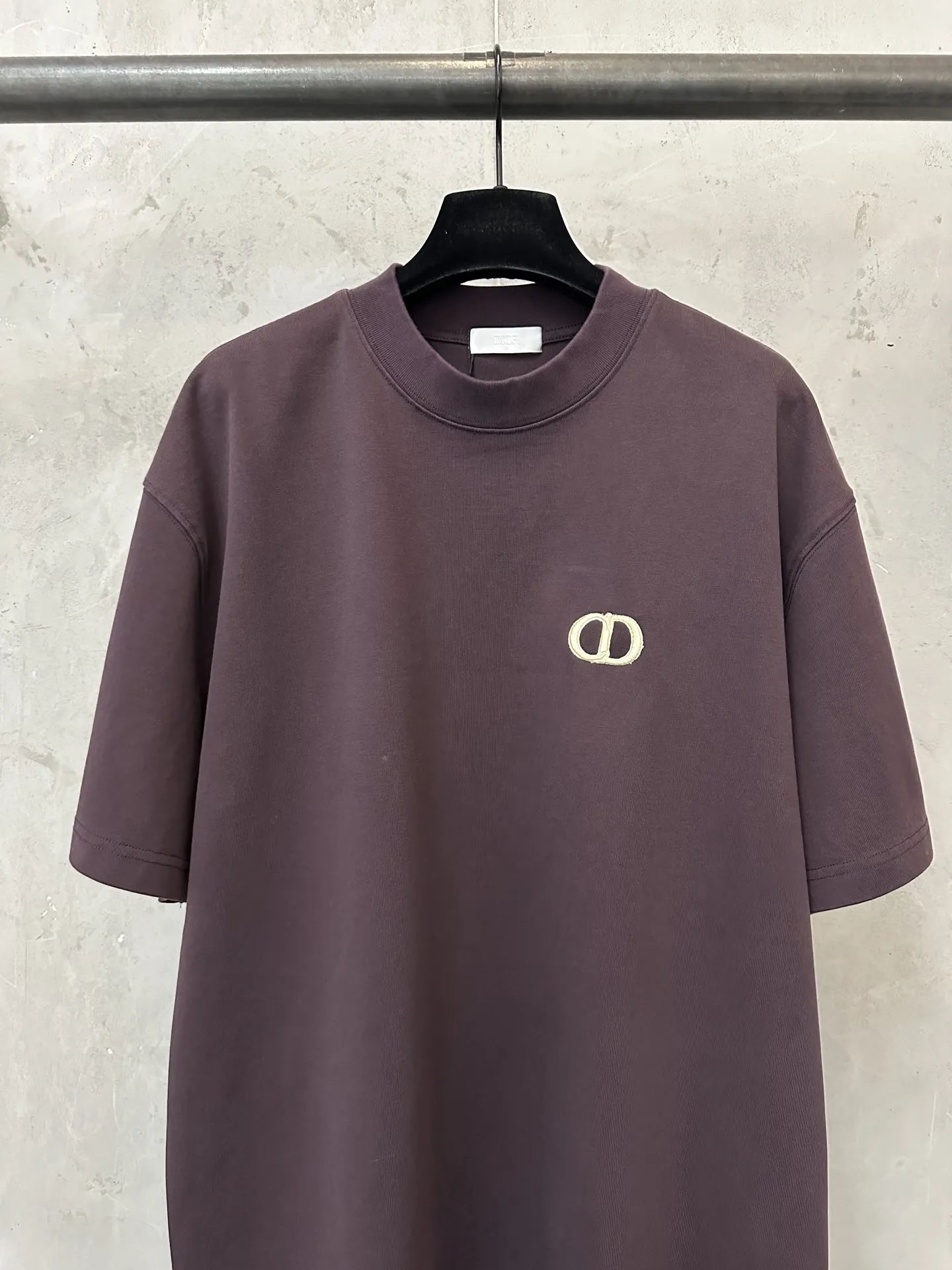 CD Icon Embroidered Heavyweight Cotton T-Shirt D21022263 — view 3
