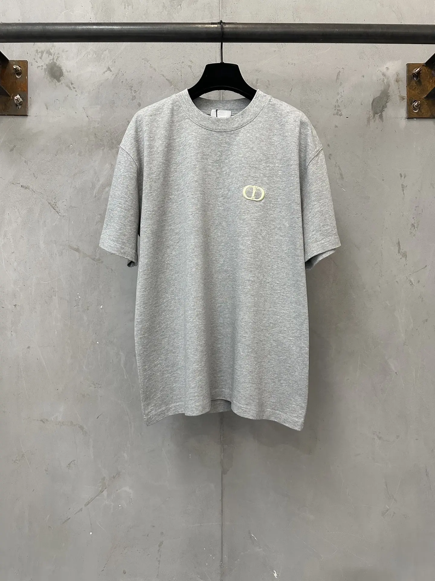 CD Icon Embroidered Heavyweight Cotton T-Shirt D21022262