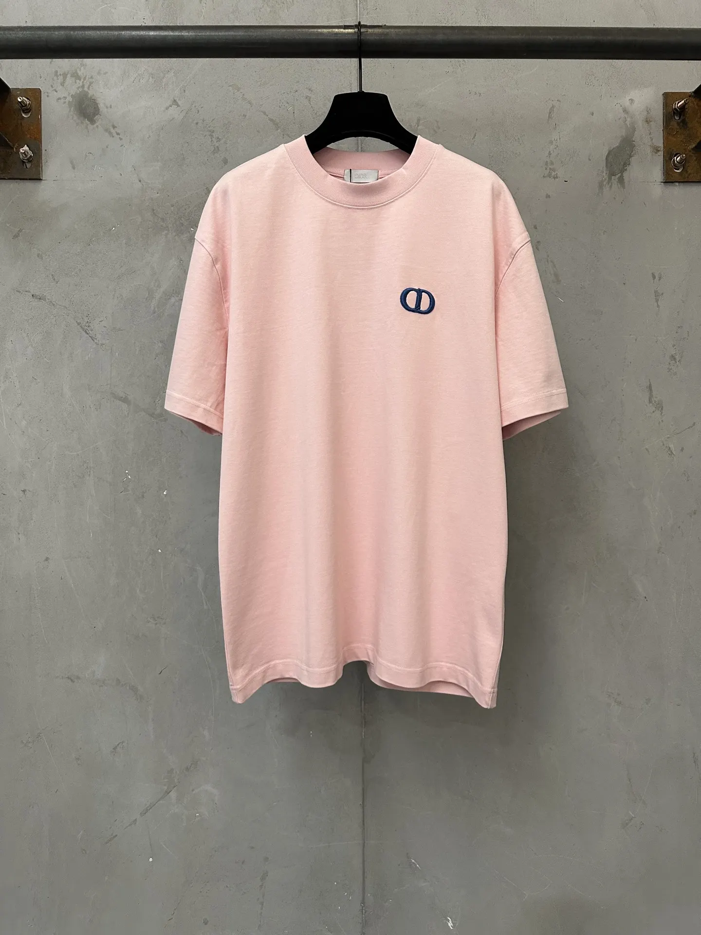 CD Icon Embroidered Heavyweight Cotton T-Shirt D21022264
