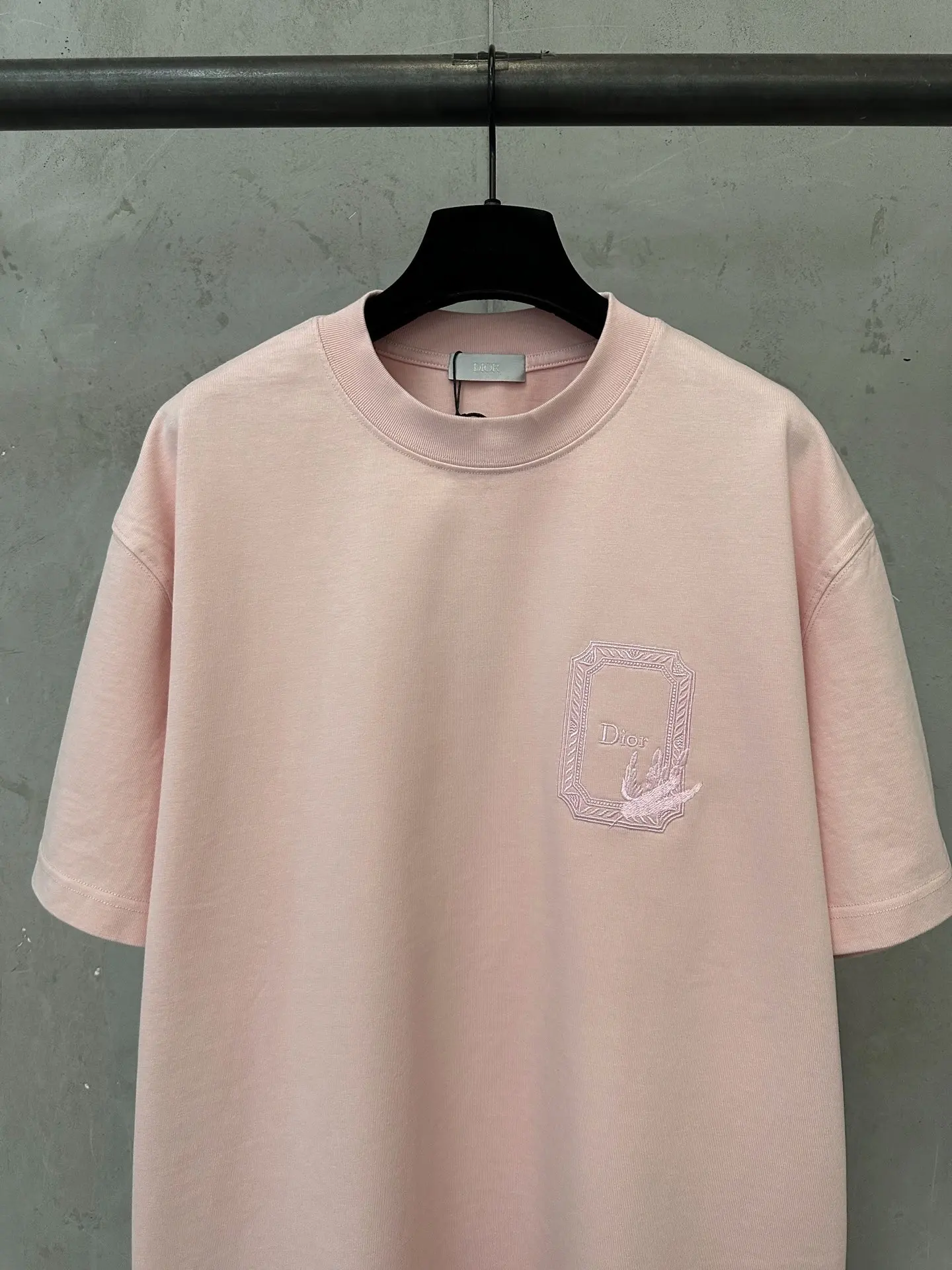 Embroidered Logo Heavyweight Cotton T-Shirt D21020470 — view 3