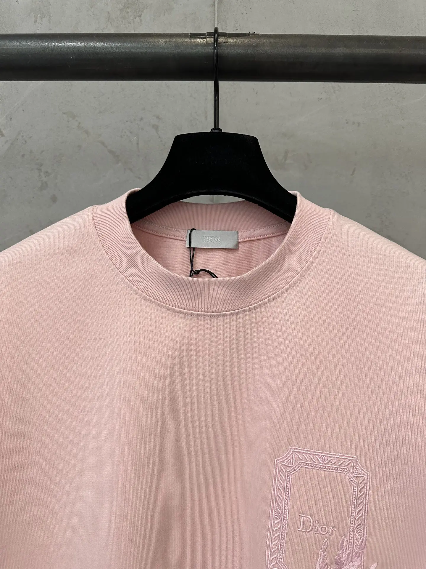 Embroidered Logo Heavyweight Cotton T-Shirt D21020470 — view 5