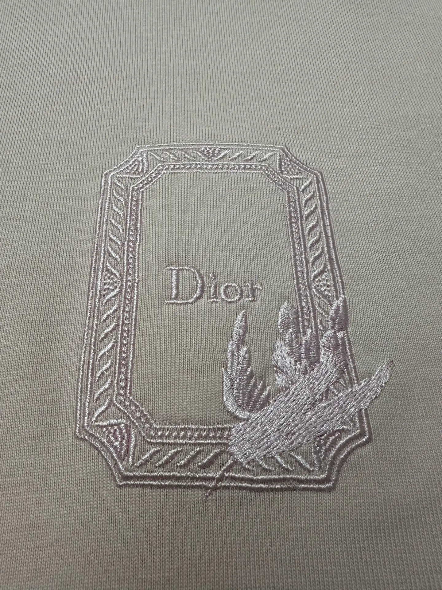 Embroidered Logo Heavyweight Cotton T-Shirt D21020470 — view 7