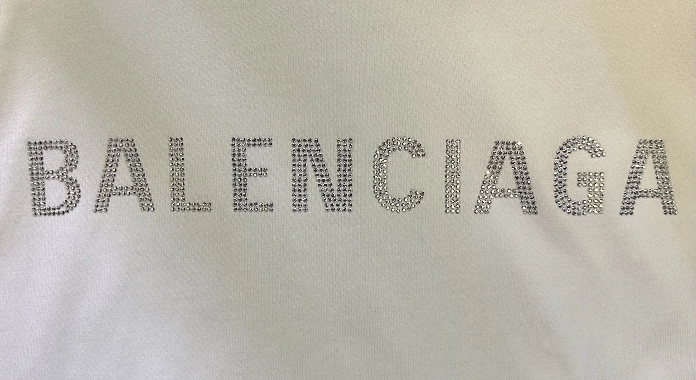 Distressed Rhinestone Logo Oversized T-Shirt D21012500 — view 8