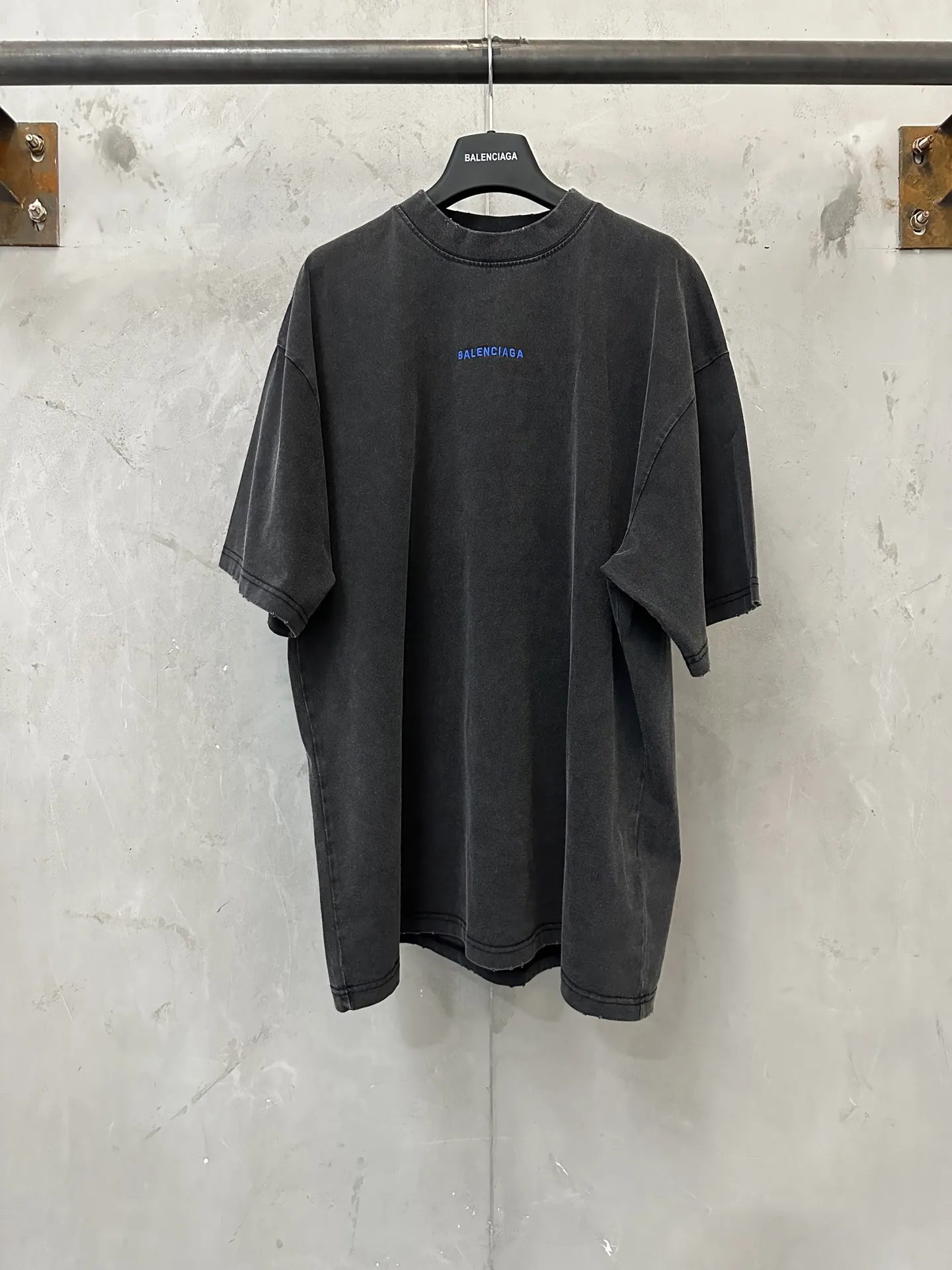 Logo Embroidered Washed Cotton T-Shirt D21023073