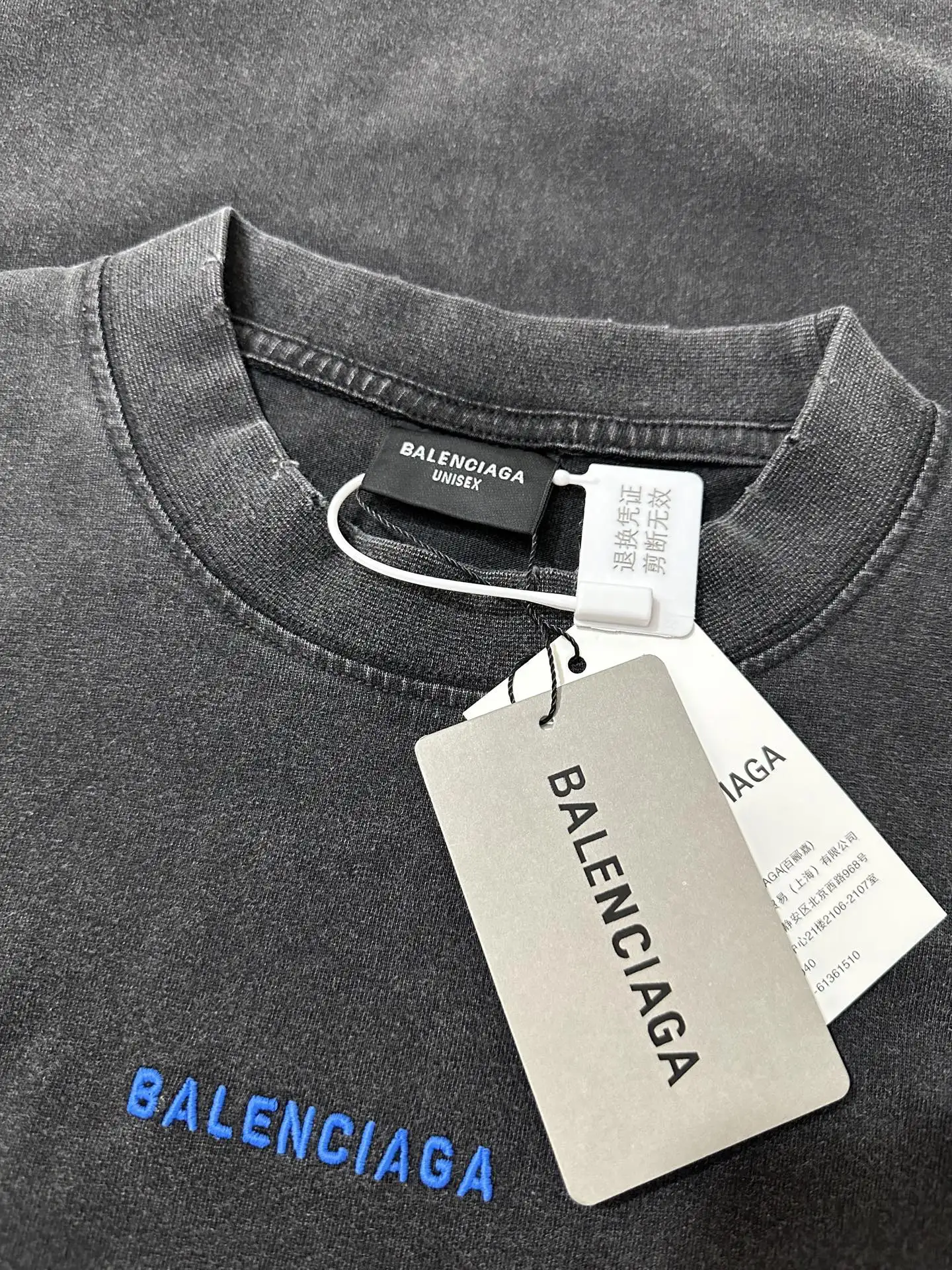 Logo Embroidered Washed Cotton T-Shirt D21023073 — view 6
