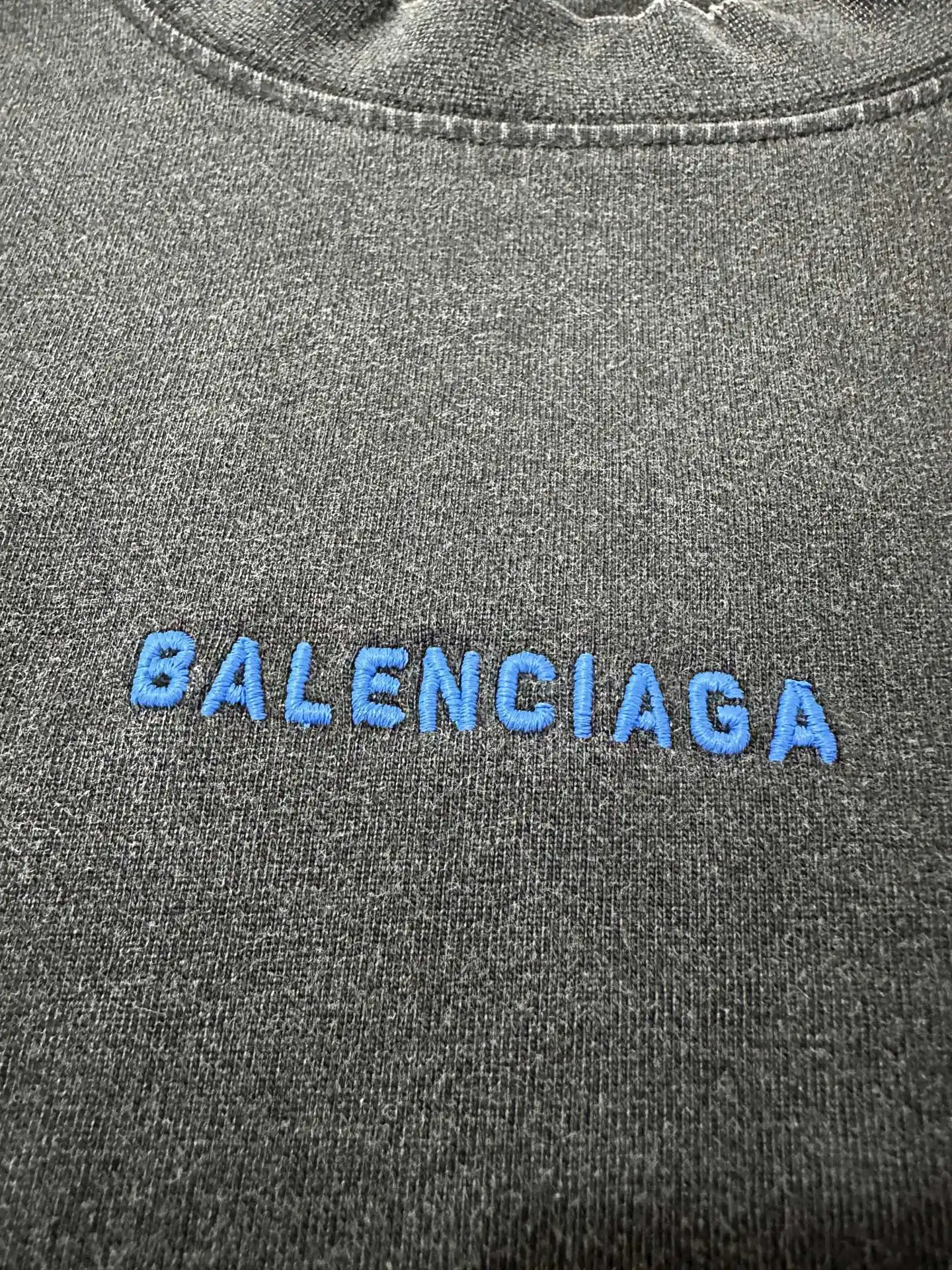 Logo Embroidered Washed Cotton T-Shirt D21023073 — view 7