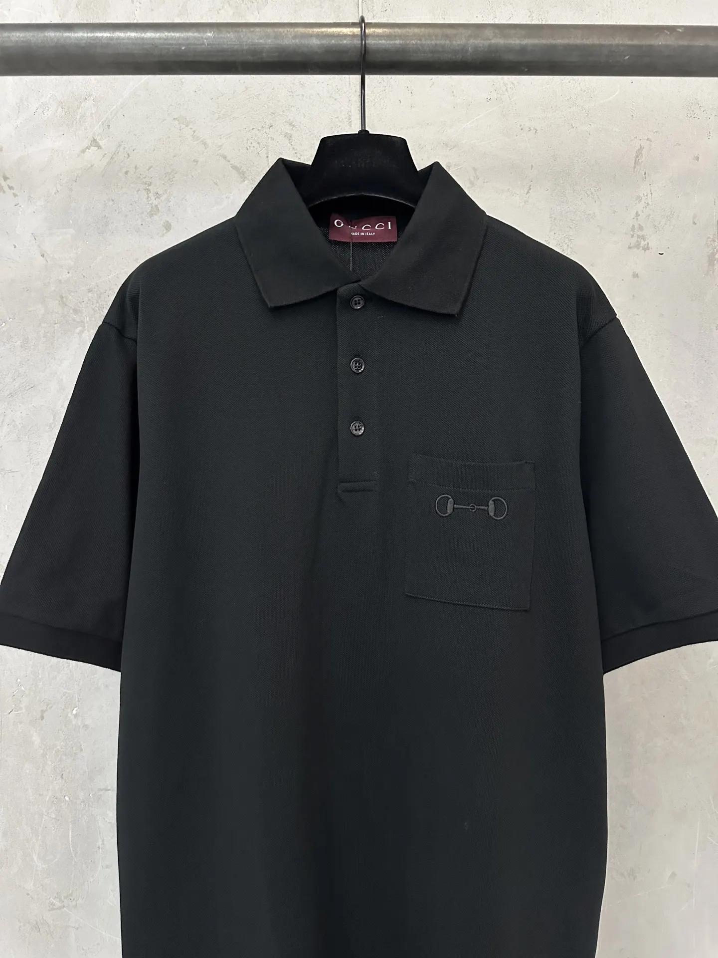Horsebit Embroidered Cotton-Piqué Polo Shirt D21011480 — view 3