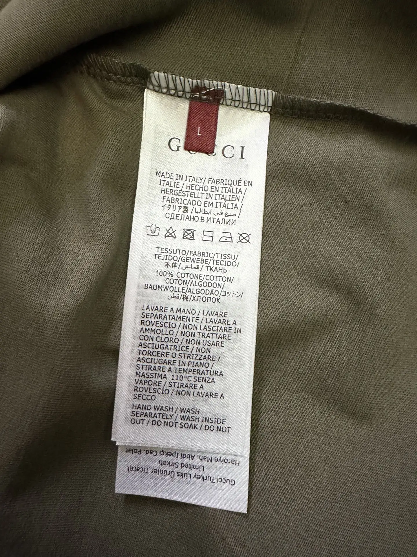 Embroidered Logo Cotton T-Shirt D21012399 — view 9