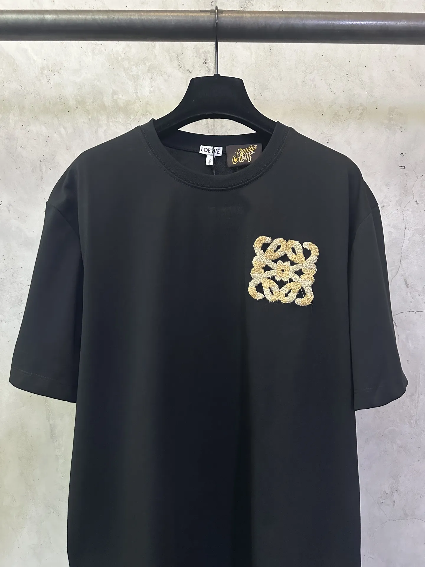 Anagram Embroidered Cotton T-Shirt D21012436 — view 3
