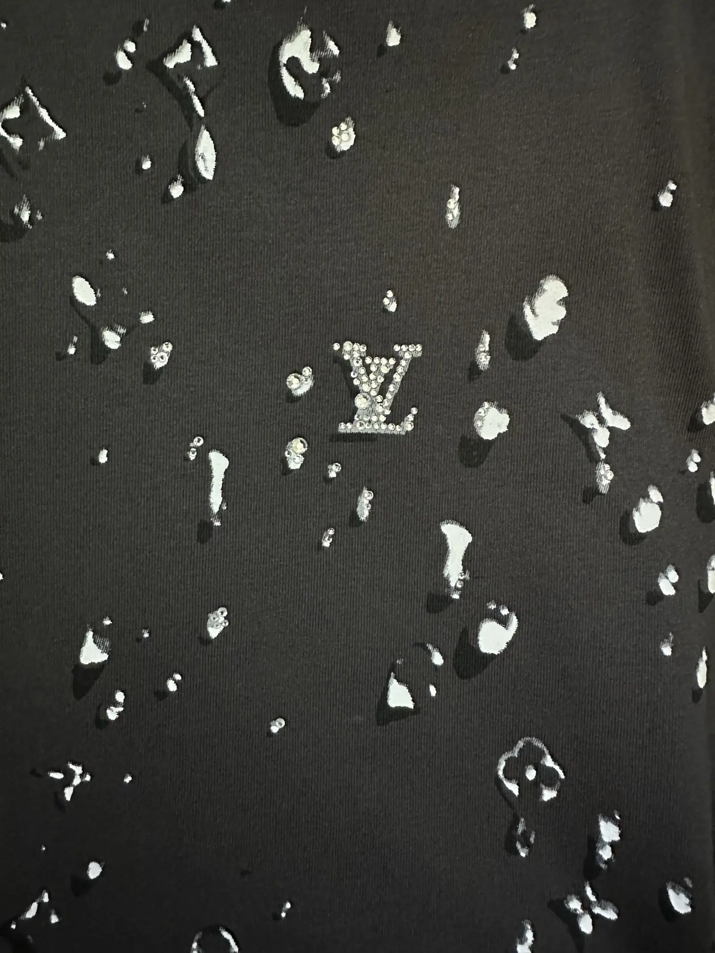 Monogram Paint Splatter Embellished T-Shirt D21011500 — view 8