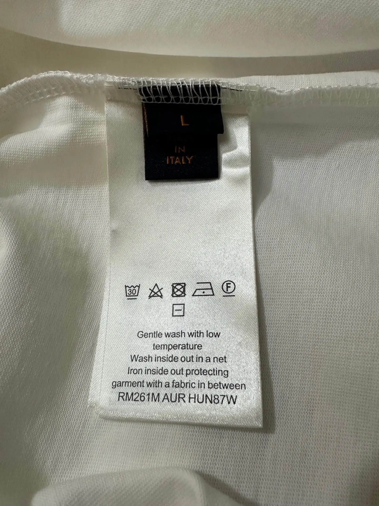 Laser-Cut Logo Cotton T-Shirt D21022285 — view 9
