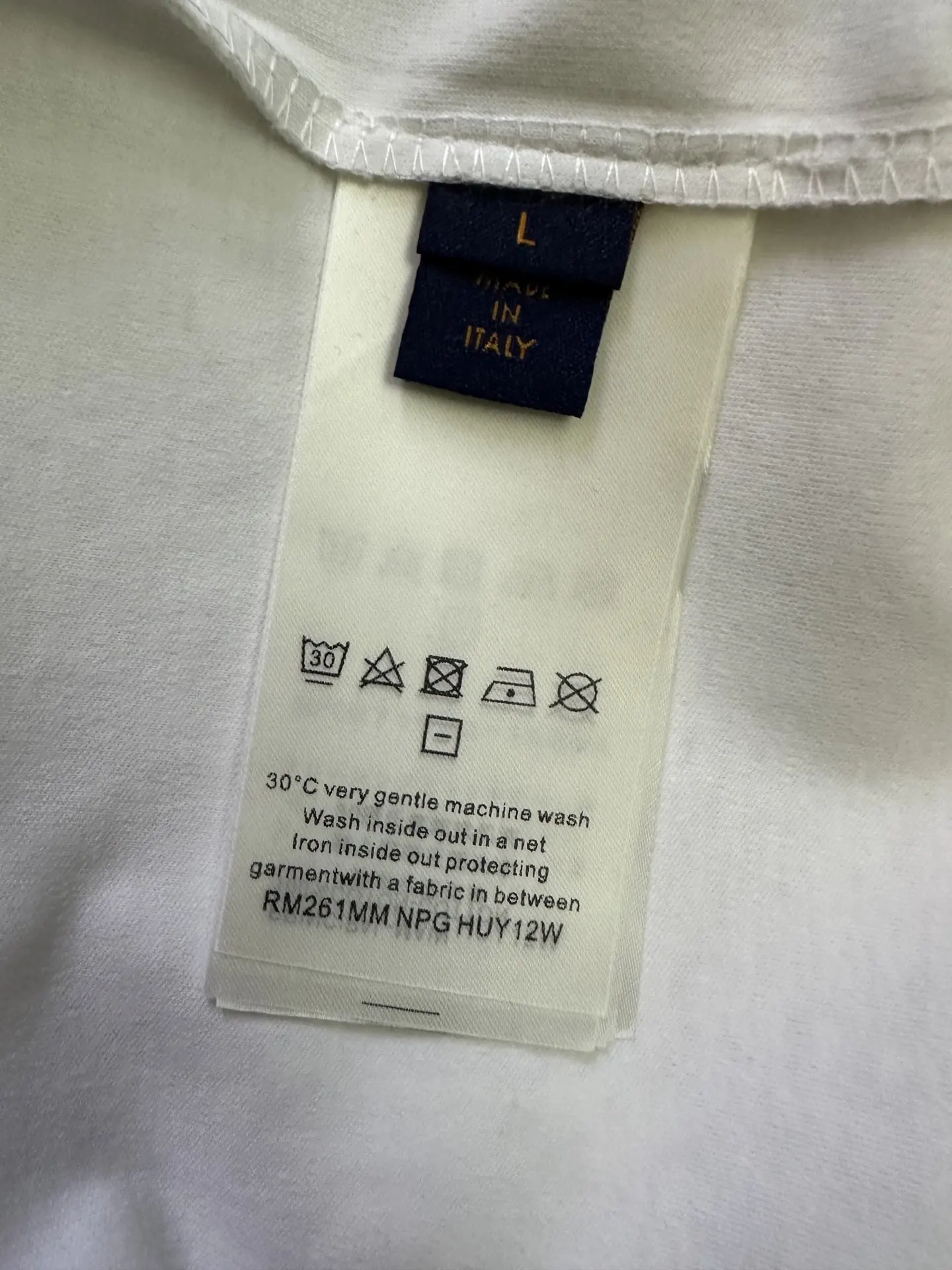 Monogram Embossed Cotton T-Shirt D21012416 — view 9
