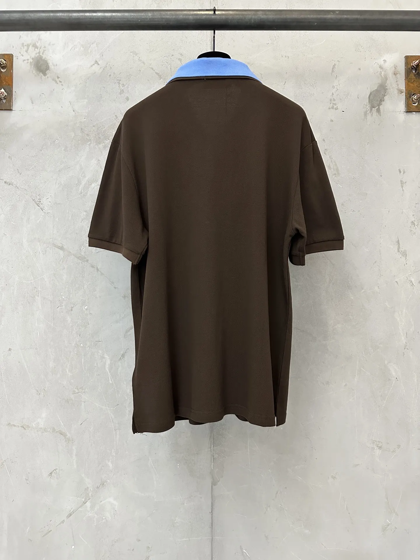 Contrast-Collar Cotton Piqué Polo Shirt D21011357 — view 2