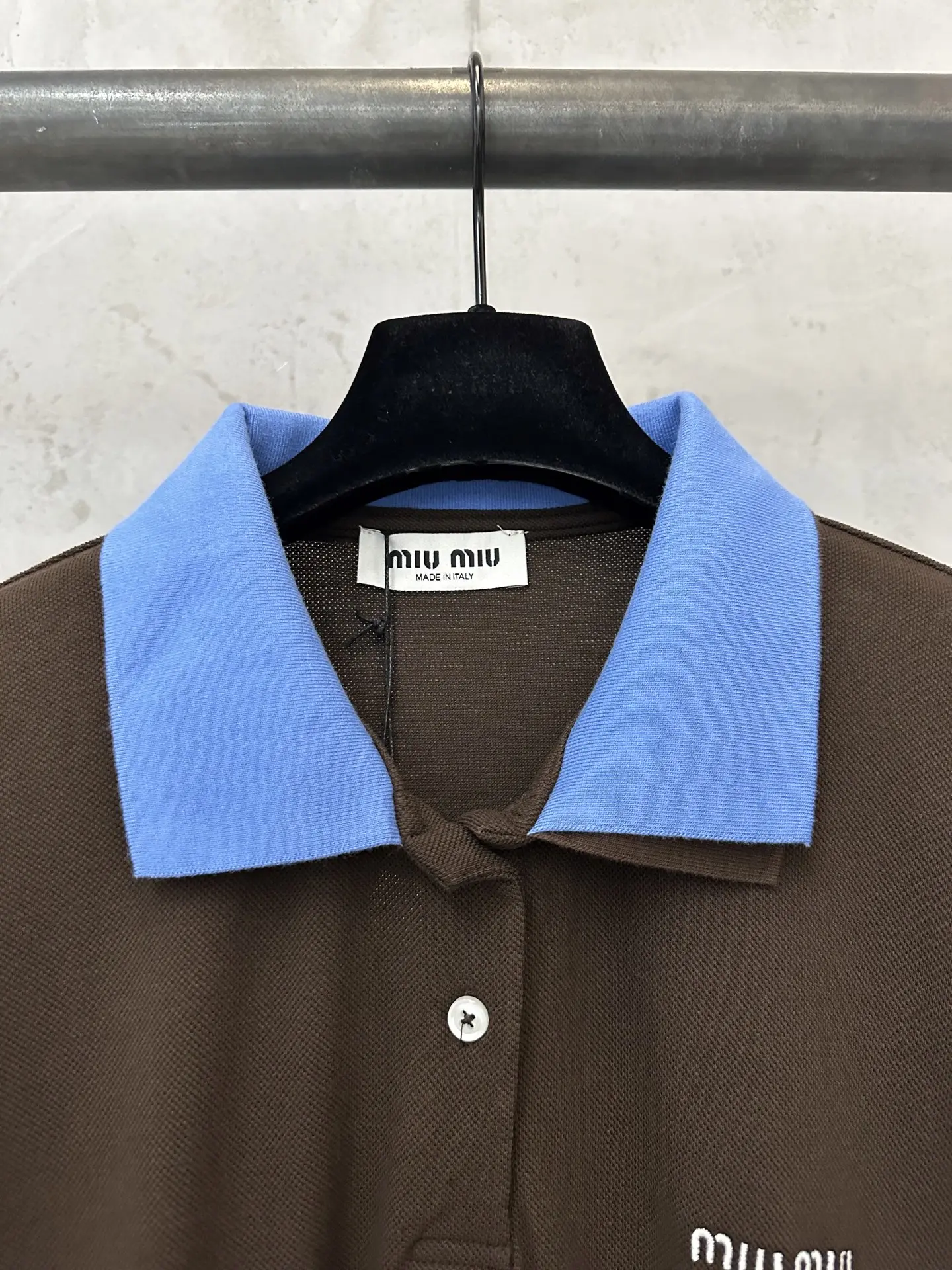 Contrast-Collar Cotton Piqué Polo Shirt D21011357 — view 5