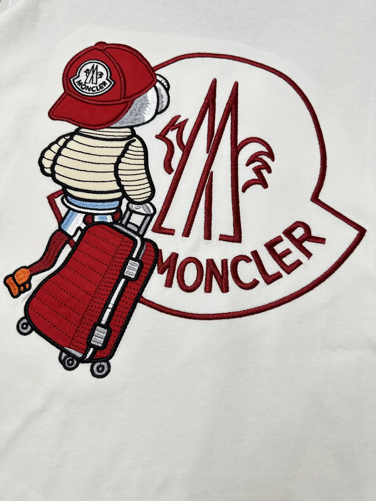 Logo-Embroidered Contrast-Trim Cotton T-Shirt D21011460 — view 7