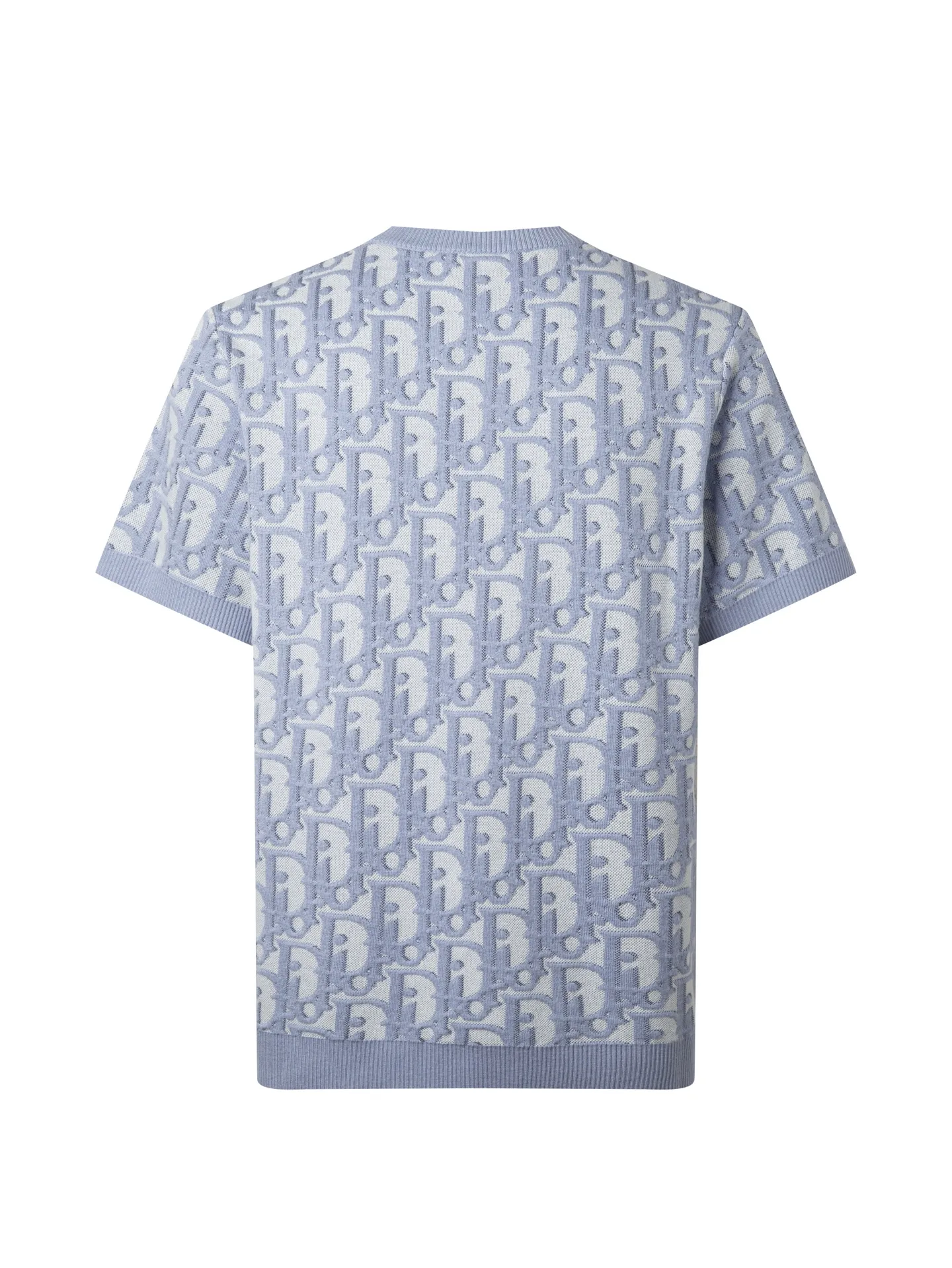 Oblique Jacquard Wool-Blend Knit T-Shirt D21011058 — view 2
