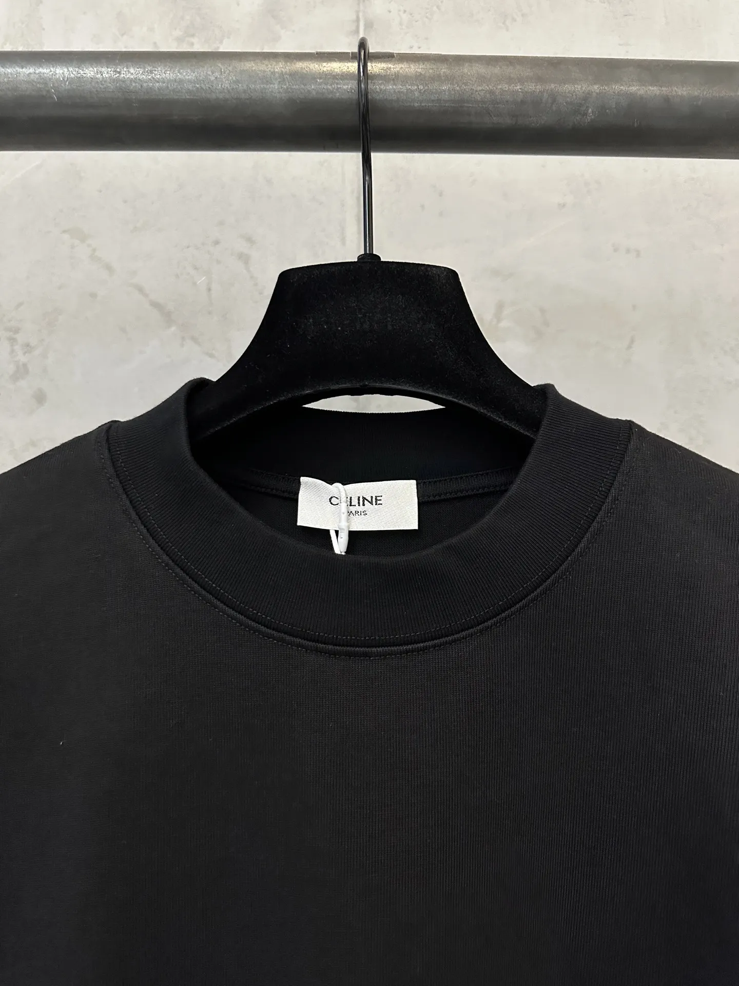 Triomphe Logo Embroidered Heavyweight Cotton T-Shirt D21018930 — view 5