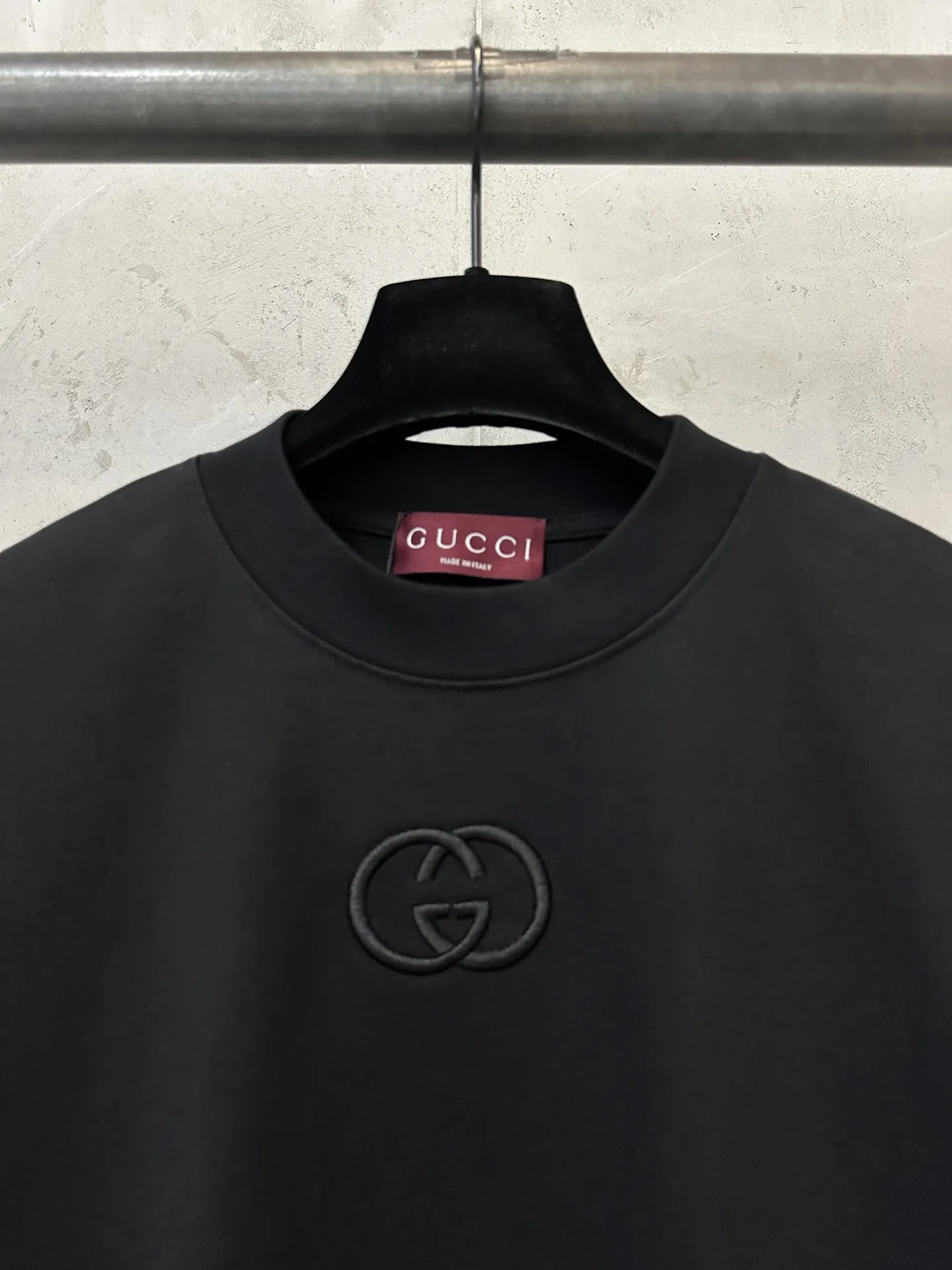 Interlocking G Embroidered Heavyweight Cotton T-Shirt D21018913 — view 5