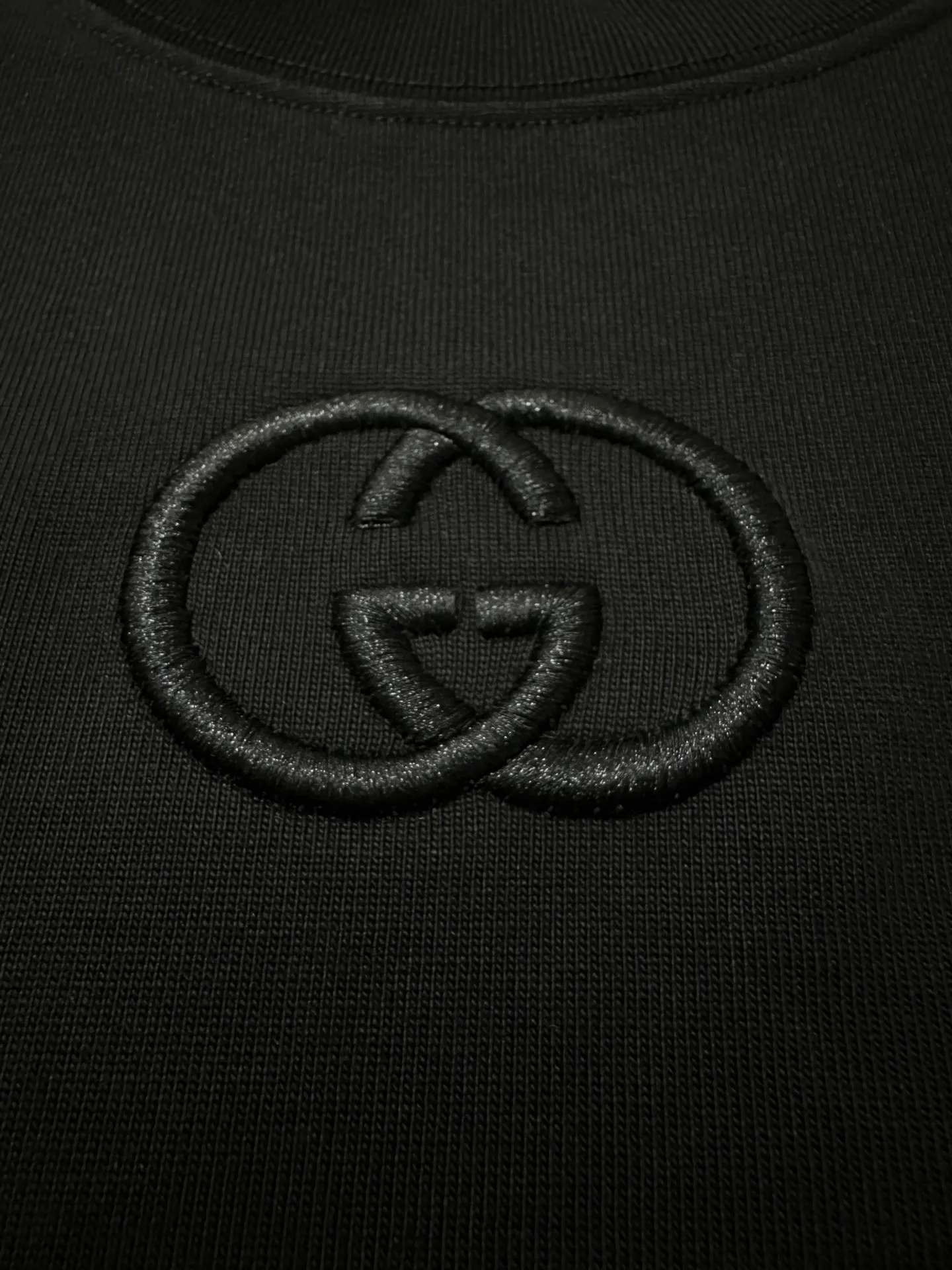 Interlocking G Embroidered Heavyweight Cotton T-Shirt D21018913 — view 7