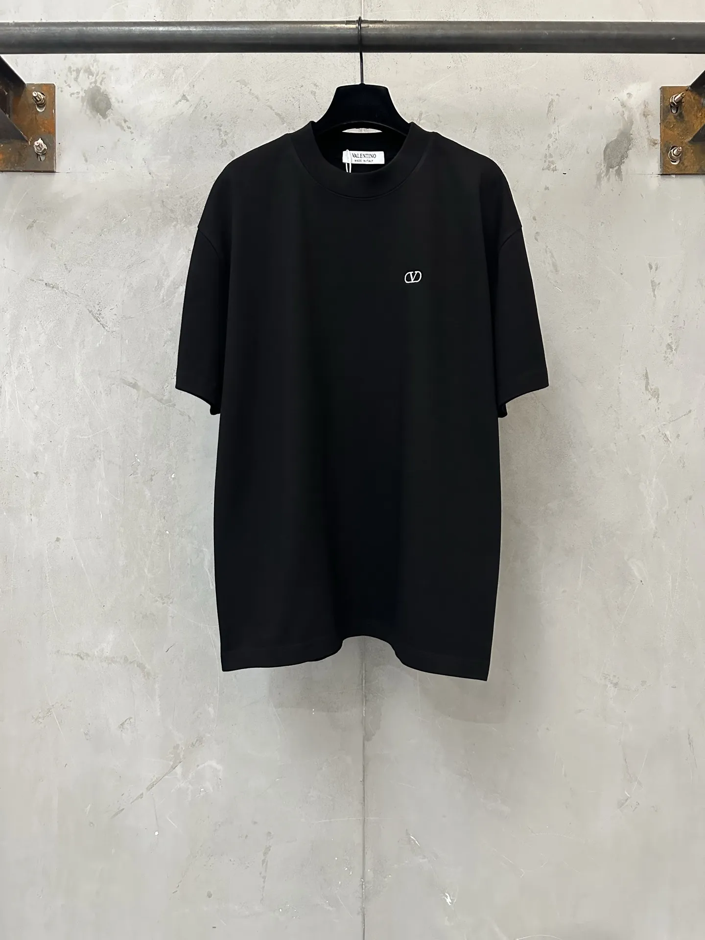 VLogo Embroidered Heavyweight Cotton T-Shirt D21018876