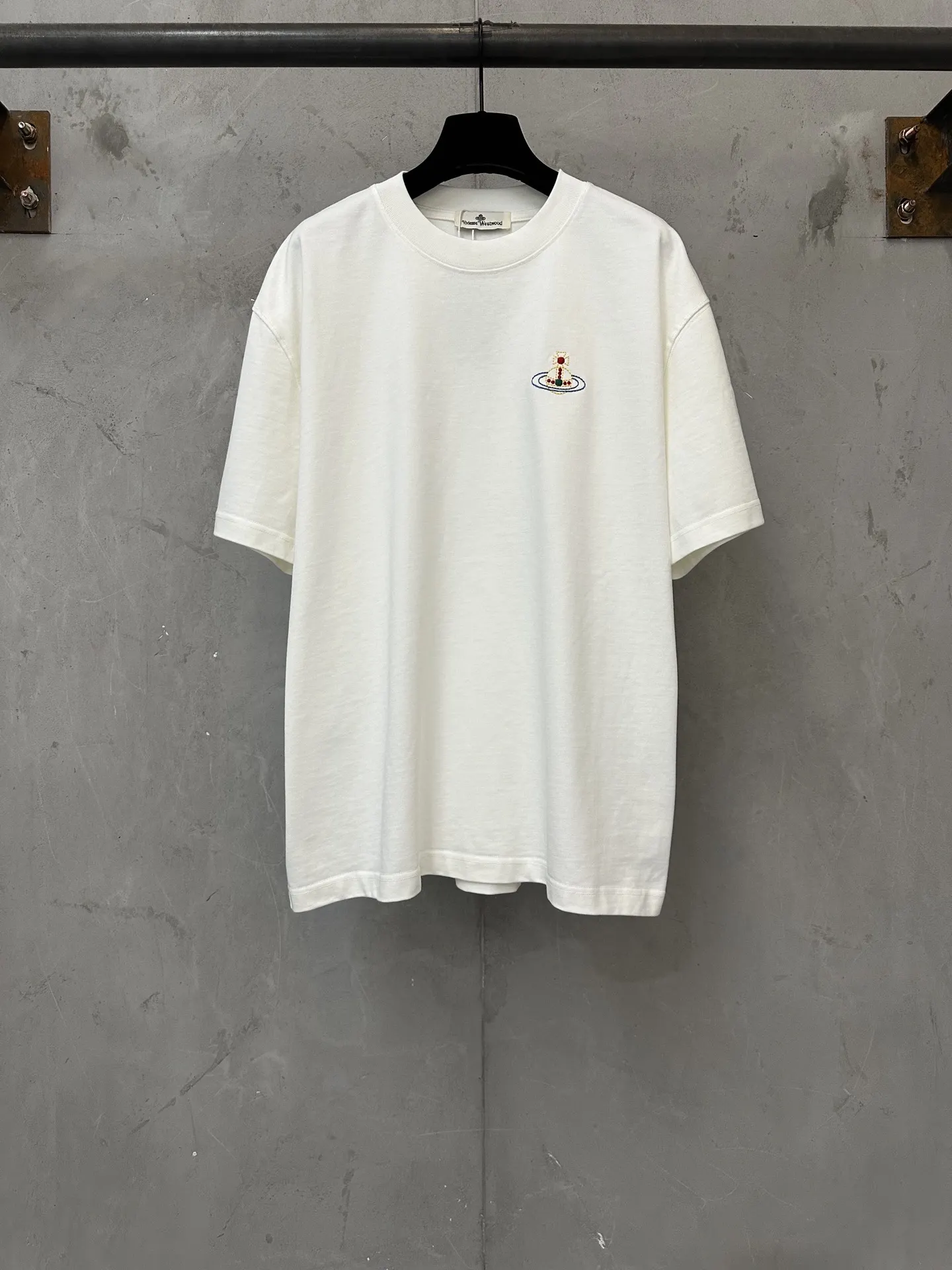 Orb Logo Embroidered Heavyweight Cotton T-Shirt D21023119