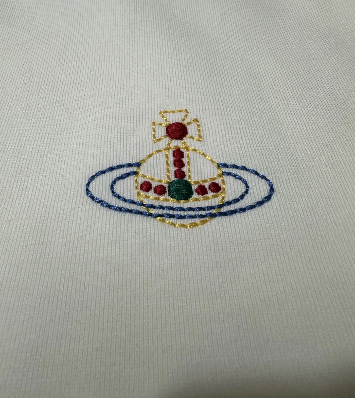 Orb Logo Embroidered Heavyweight Cotton T-Shirt D21023119 — view 7