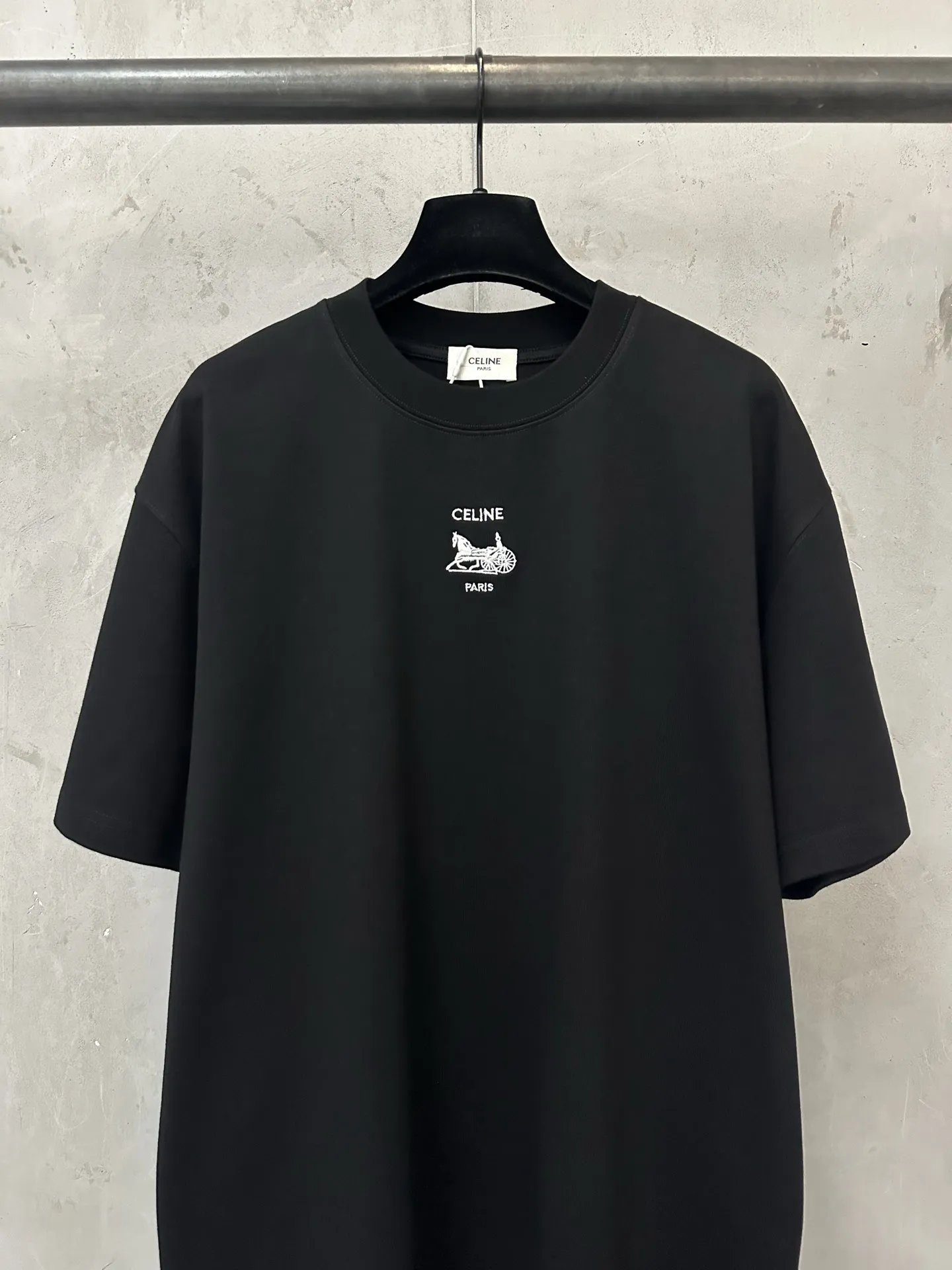 Triomphe Carriage Logo Heavyweight T-Shirt D21018853 — view 3