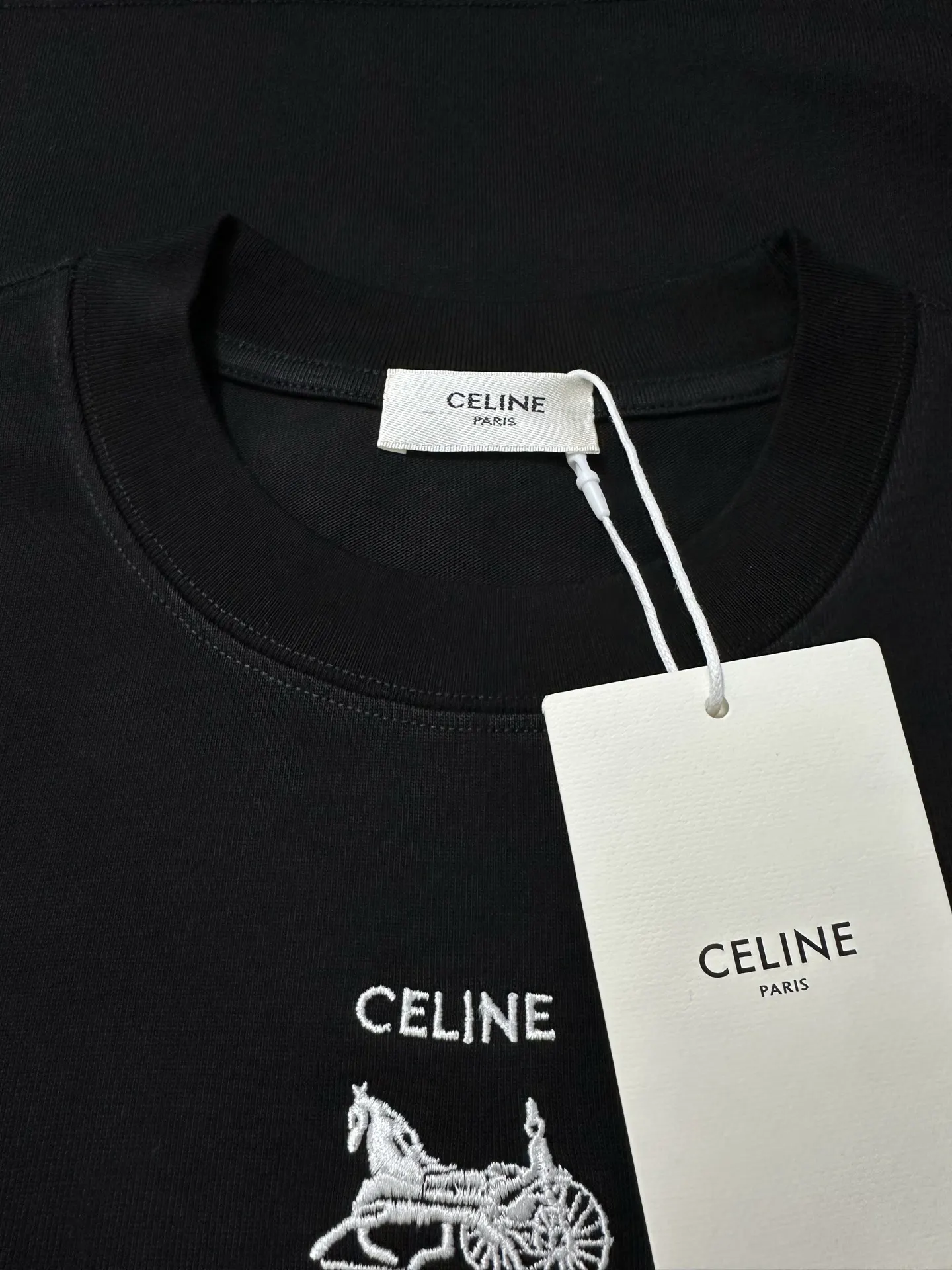 Triomphe Carriage Logo Heavyweight T-Shirt D21018853 — view 6