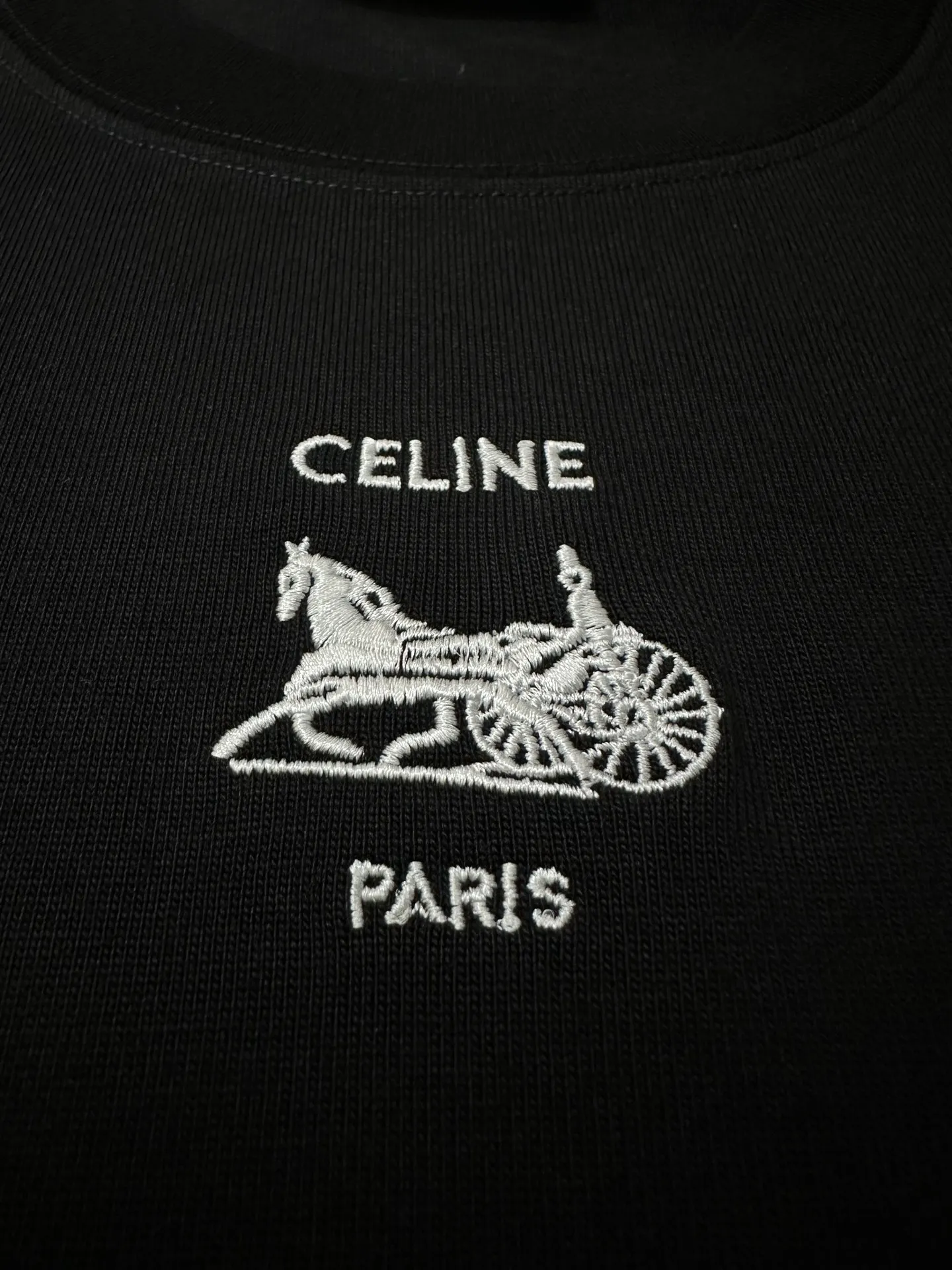 Triomphe Carriage Logo Heavyweight T-Shirt D21018853 — view 7