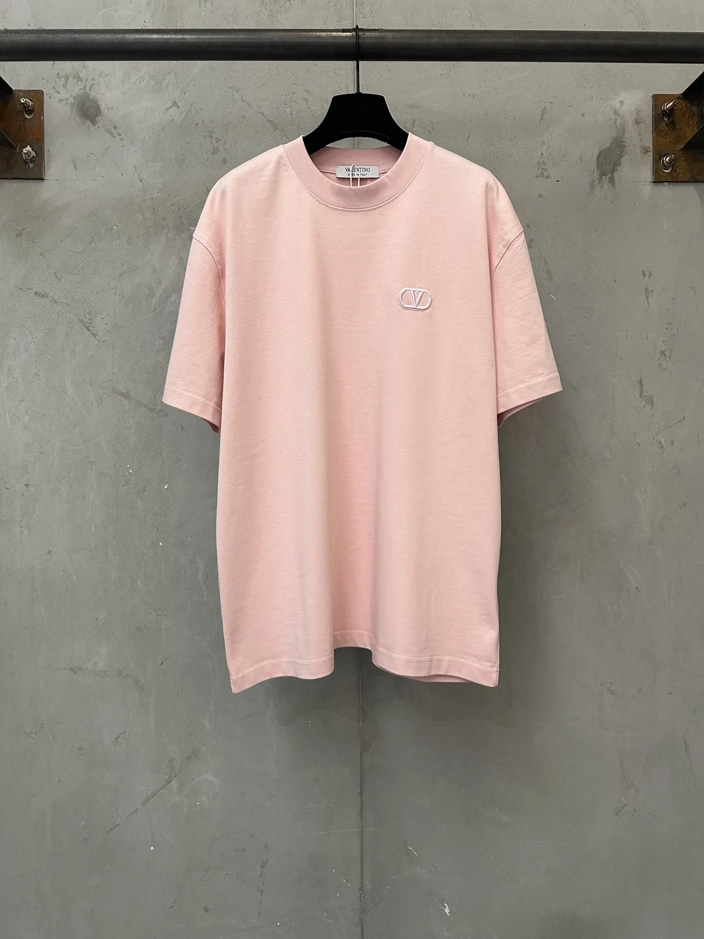 VLogo Embroidered Heavyweight Cotton T-Shirt D21020652