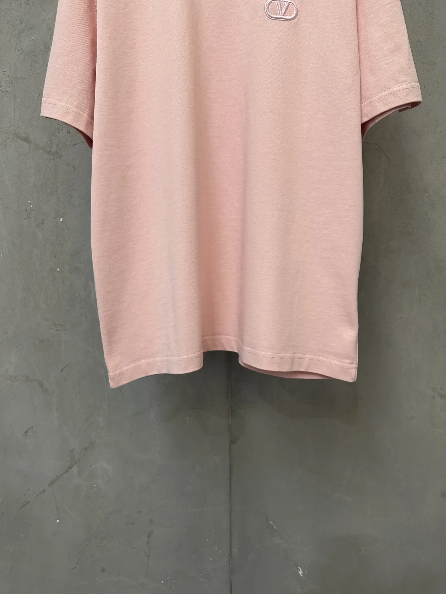 VLogo Embroidered Heavyweight Cotton T-Shirt D21020652 — view 4