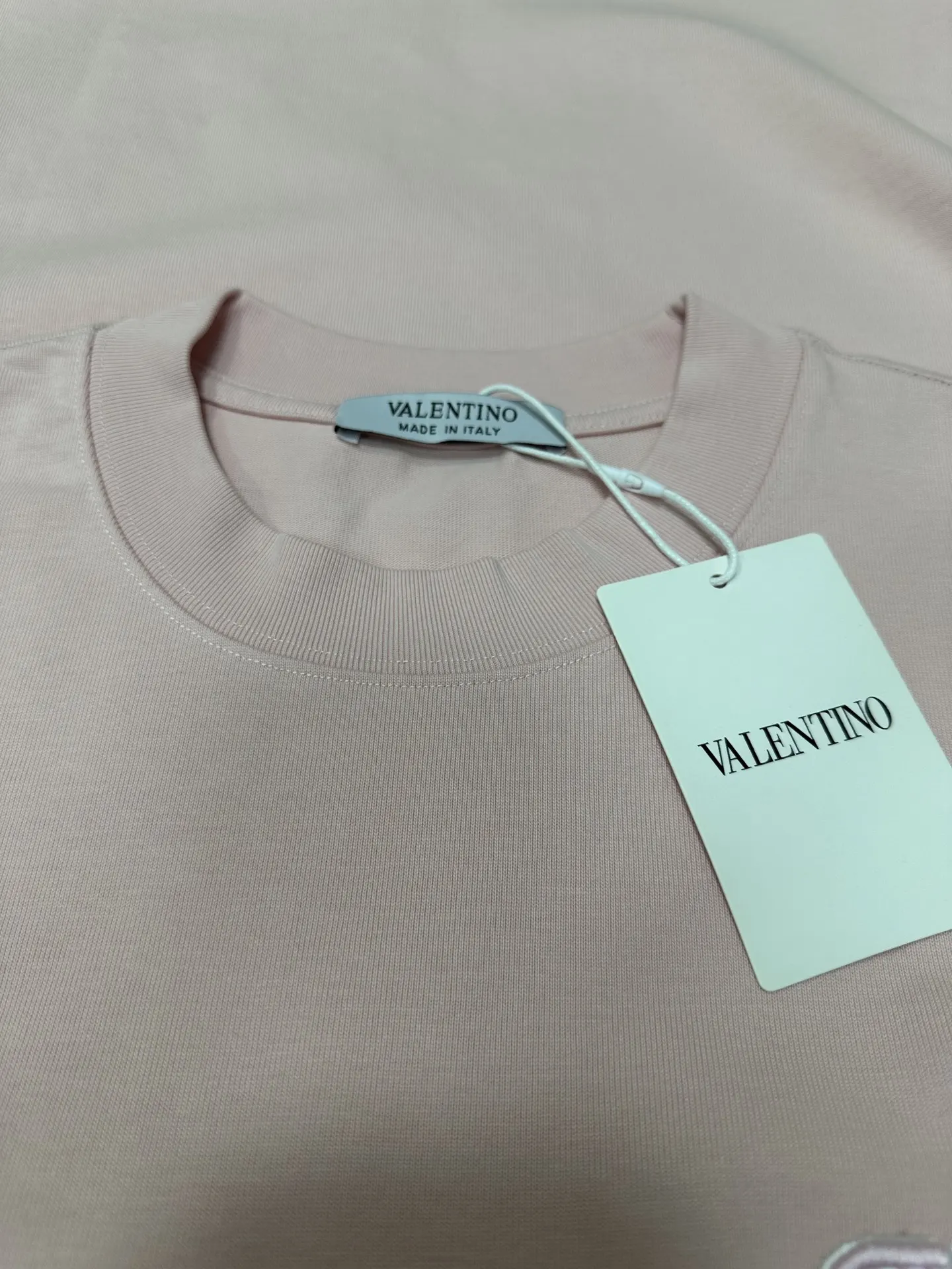 VLogo Embroidered Heavyweight Cotton T-Shirt D21020652 — view 6