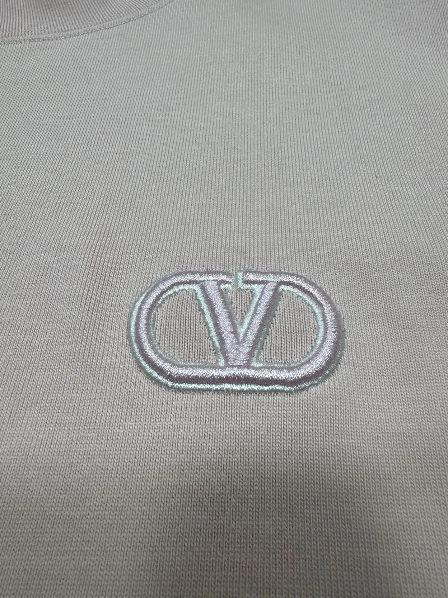VLogo Embroidered Heavyweight Cotton T-Shirt D21020652 — view 7