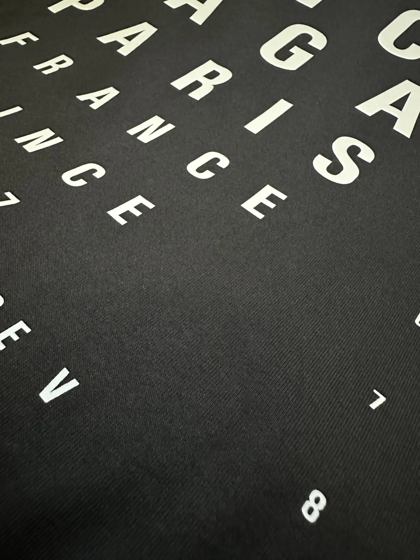 Eye Chart Distressed Oversized T-Shirt D21512421 — view 8