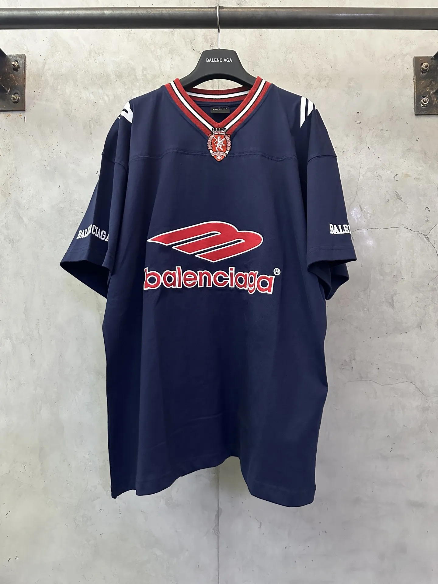 Football Series Embroidered Oversized T-Shirt D21511563