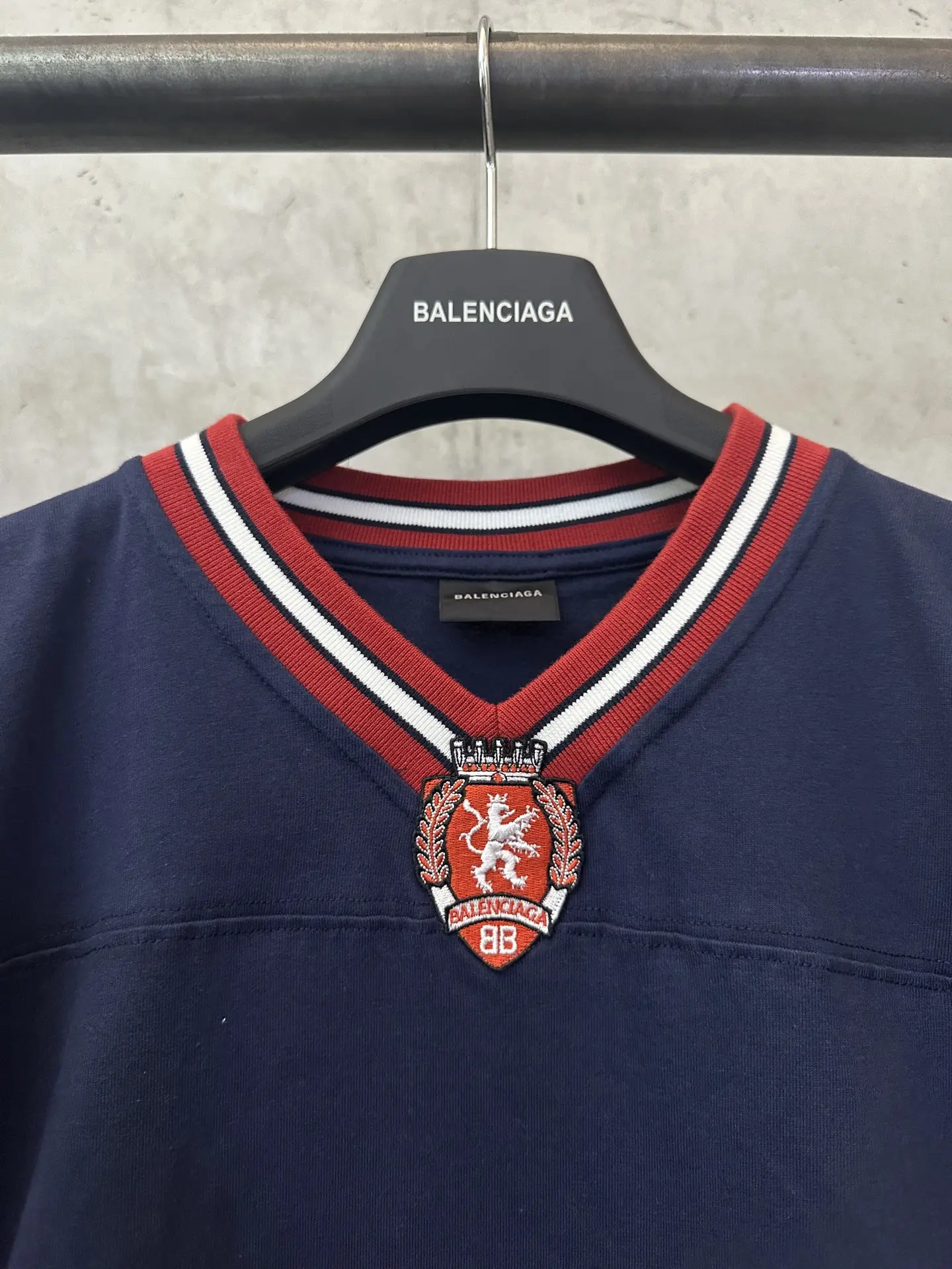 Football Series Embroidered Oversized T-Shirt D21511563 — view 7