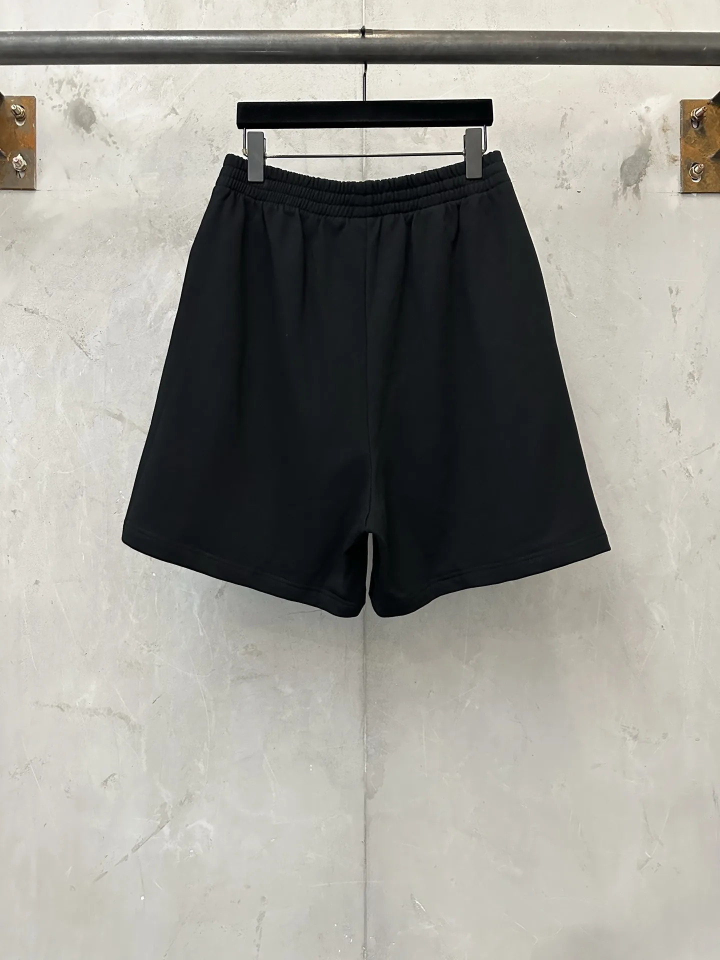 Logo Rhinestone Cotton-Jersey Shorts D21518894 — view 2