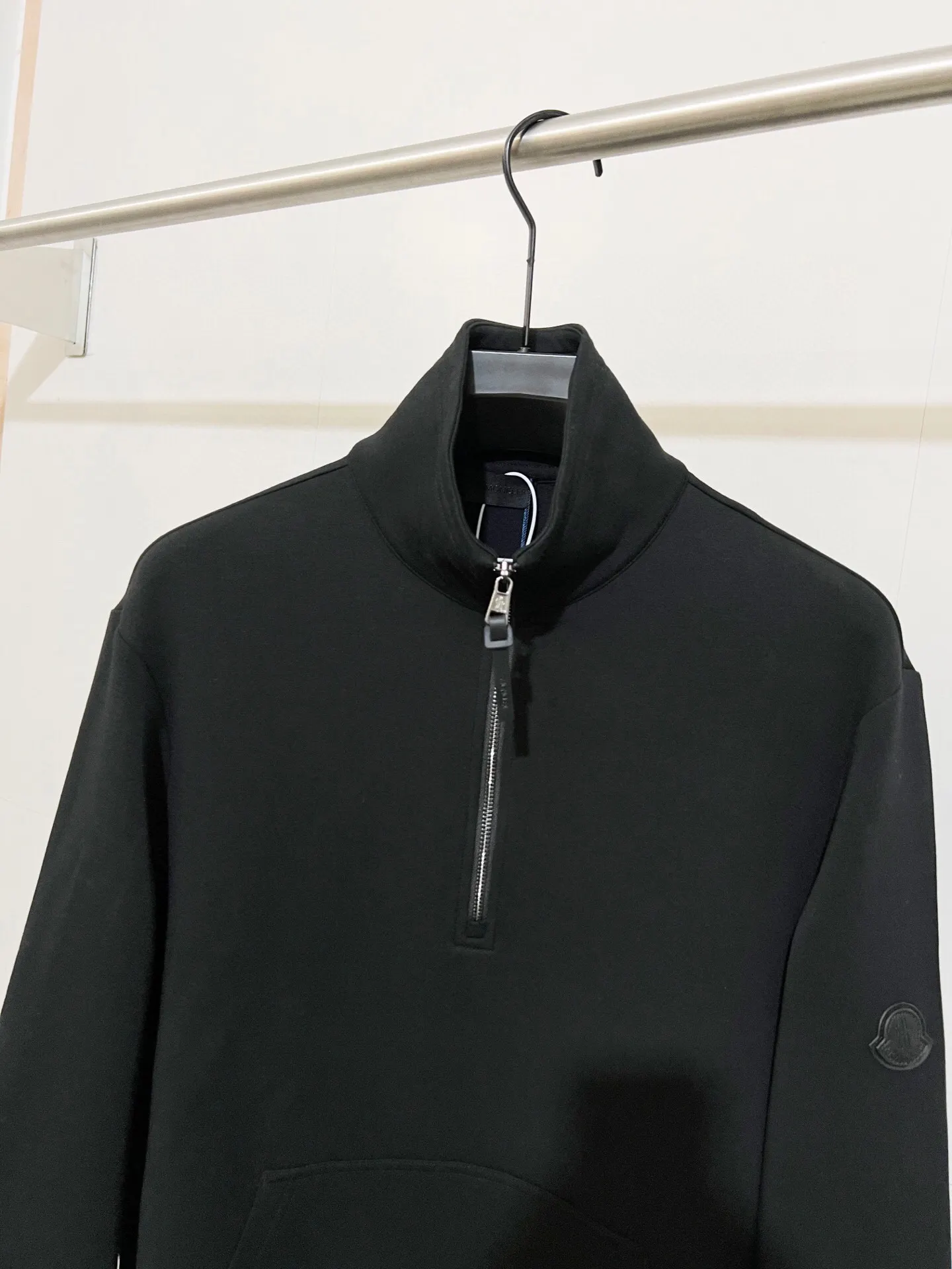 Moncler Half-Zip Cotton-Blend Sweatshirt D21520993 — view 3