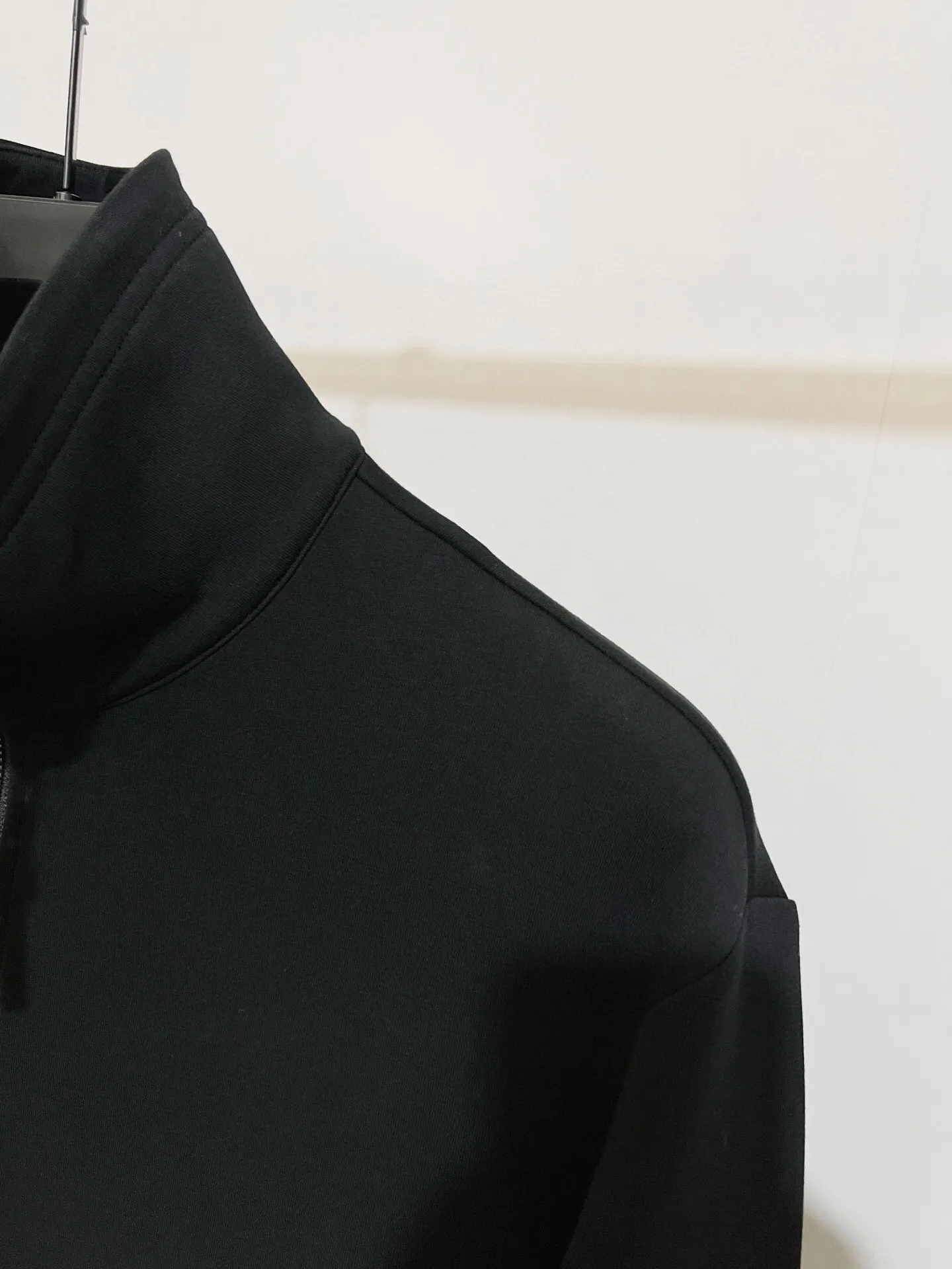 Moncler Half-Zip Cotton-Blend Sweatshirt D21520993 — view 9