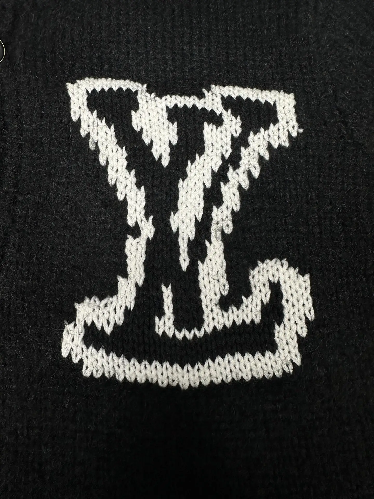 Logo Intarsia Wool-Blend Cardigan D22015984 — view 3