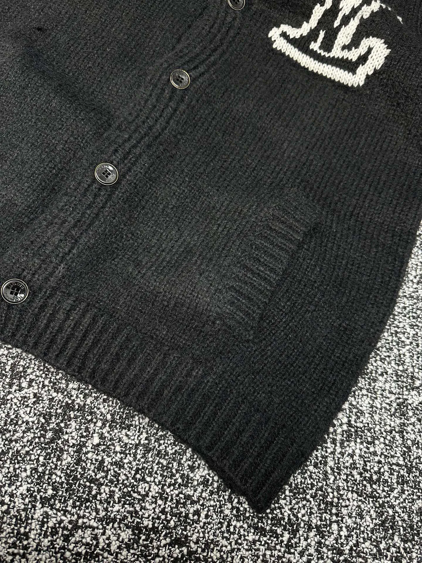 Logo Intarsia Wool-Blend Cardigan D22015984 — view 5