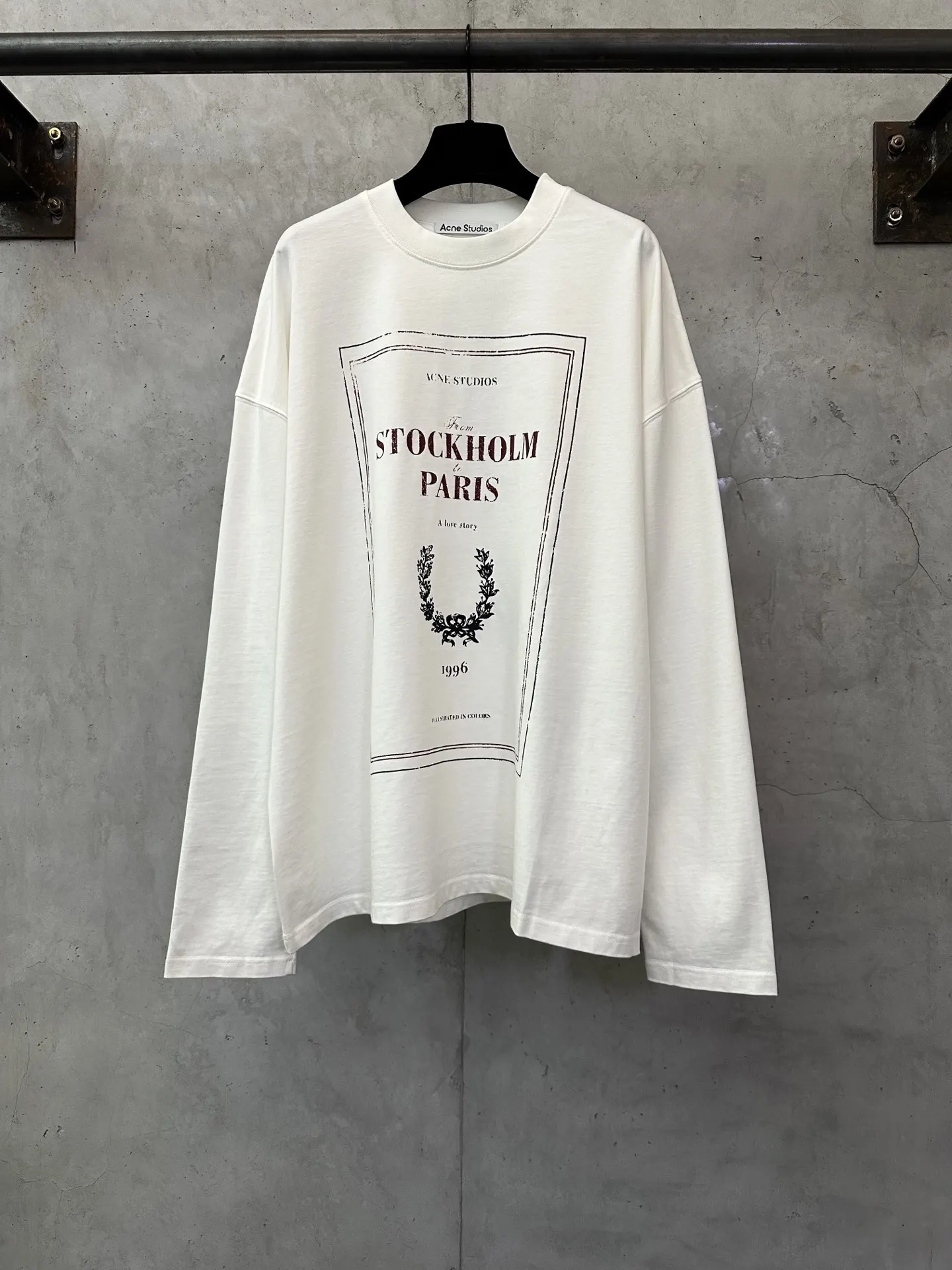 Logo Print Long-Sleeved Cotton T-Shirt D22011478