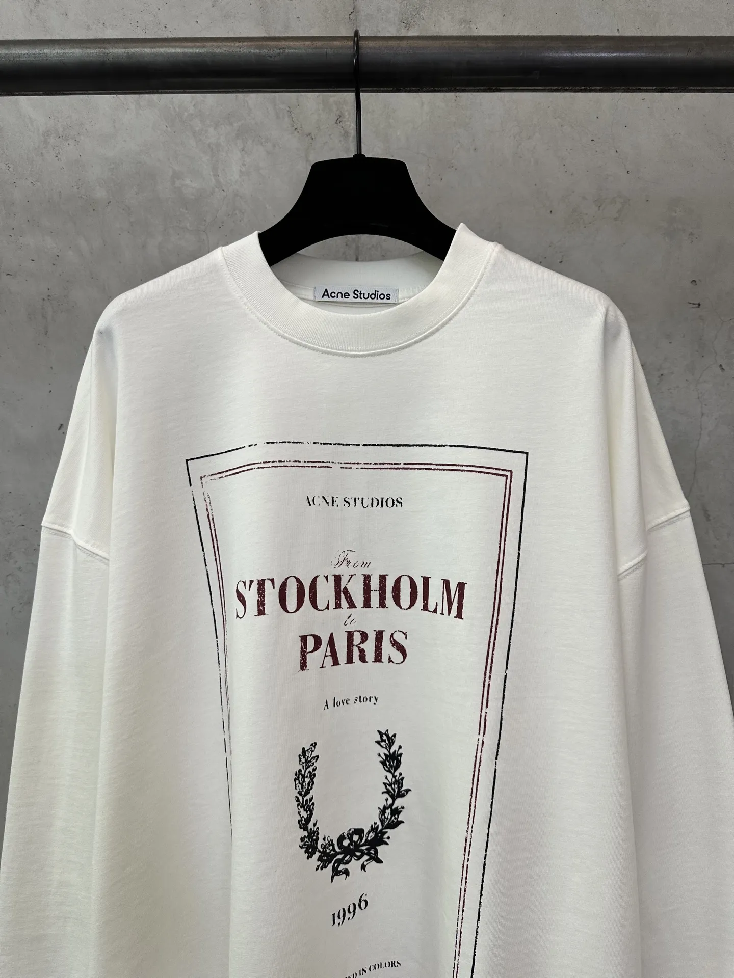 Logo Print Long-Sleeved Cotton T-Shirt D22011478 — view 3