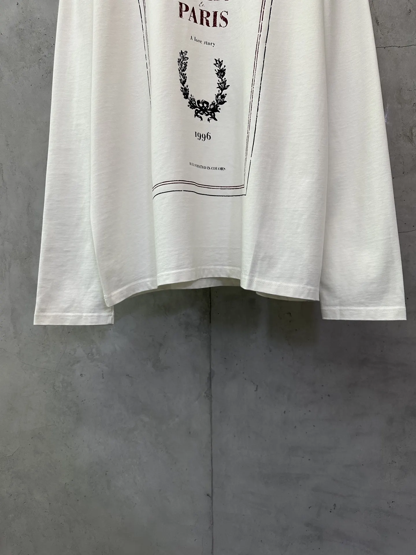 Logo Print Long-Sleeved Cotton T-Shirt D22011478 — view 4